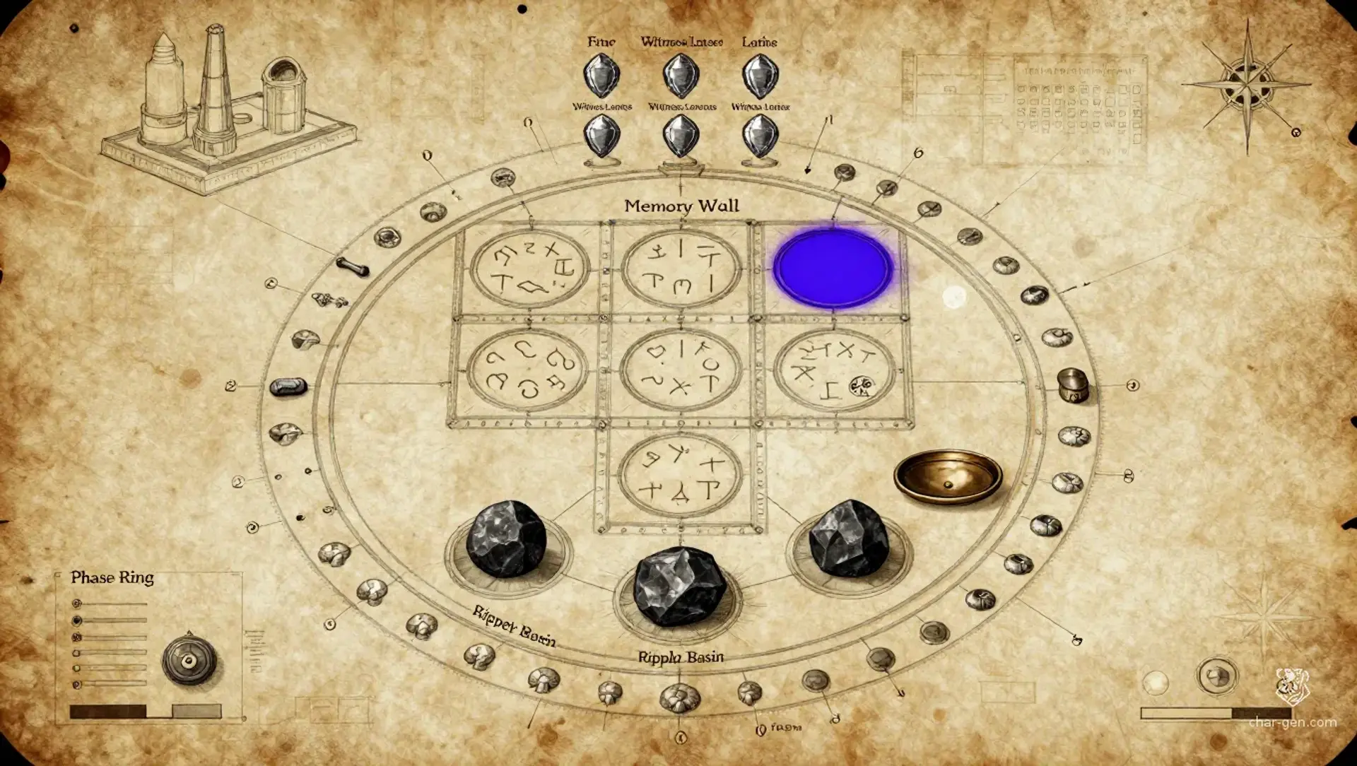 The Echoing Bower - AI-generated fantasy Puzzle