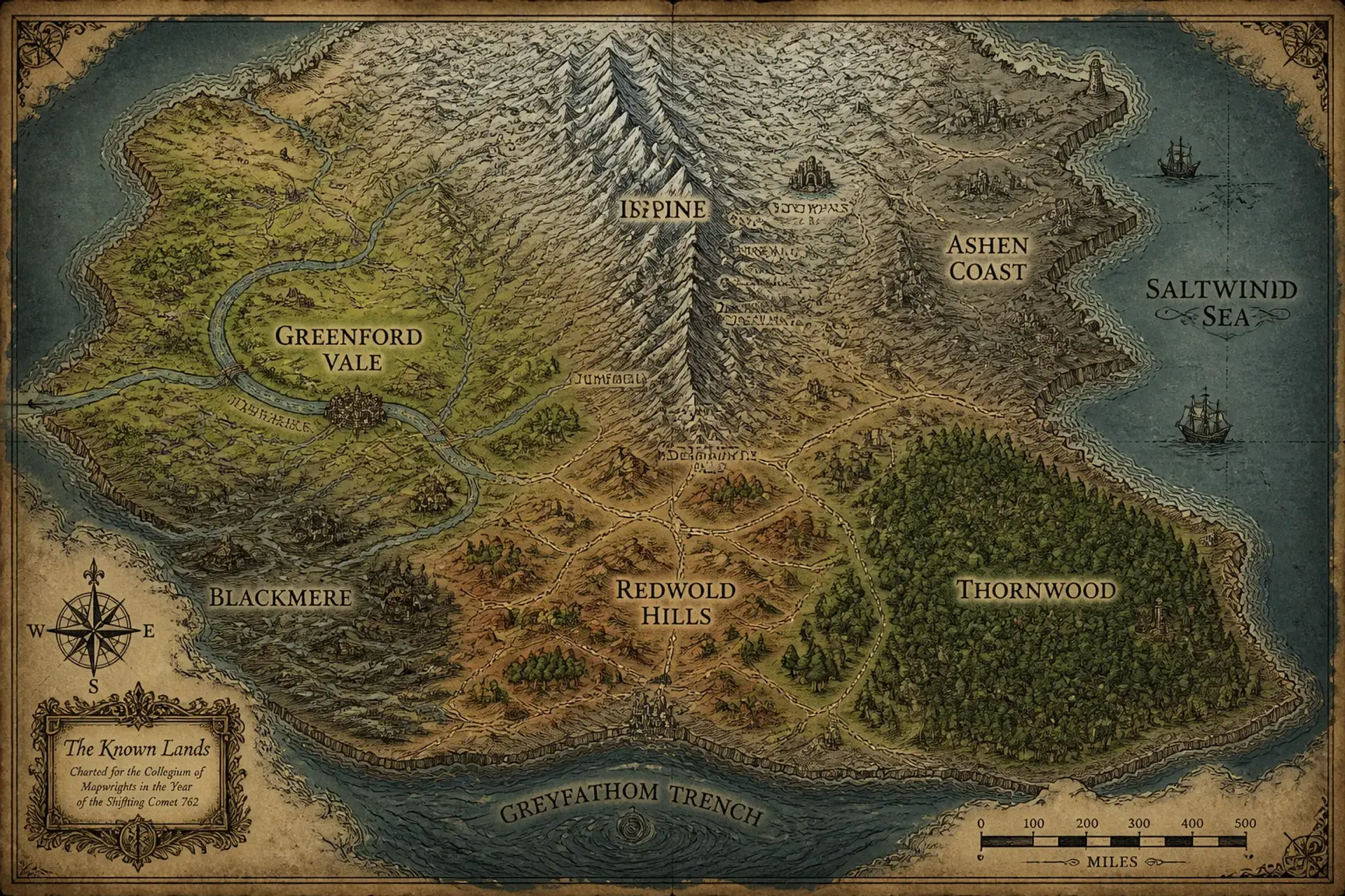 Harrowvale - AI-generated fantasy World
