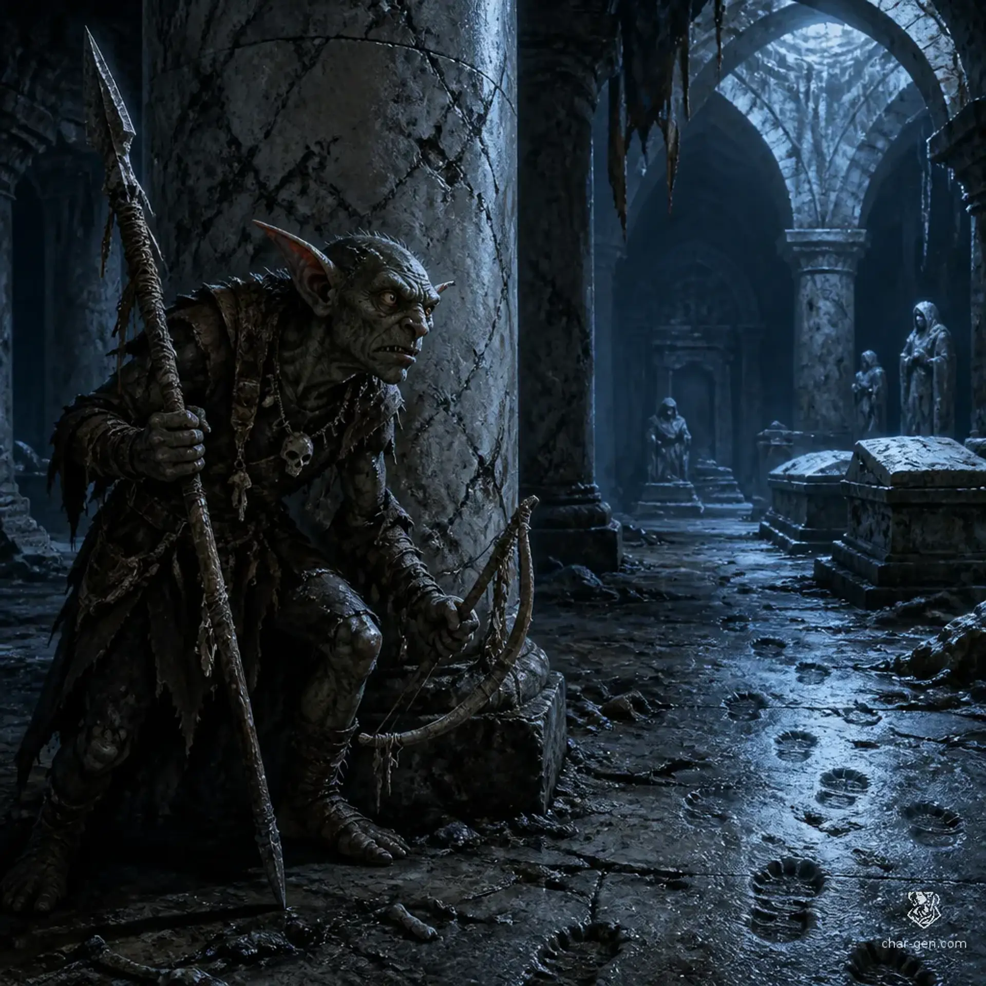 Goblin Sentry - AI-generated fantasy Monster
