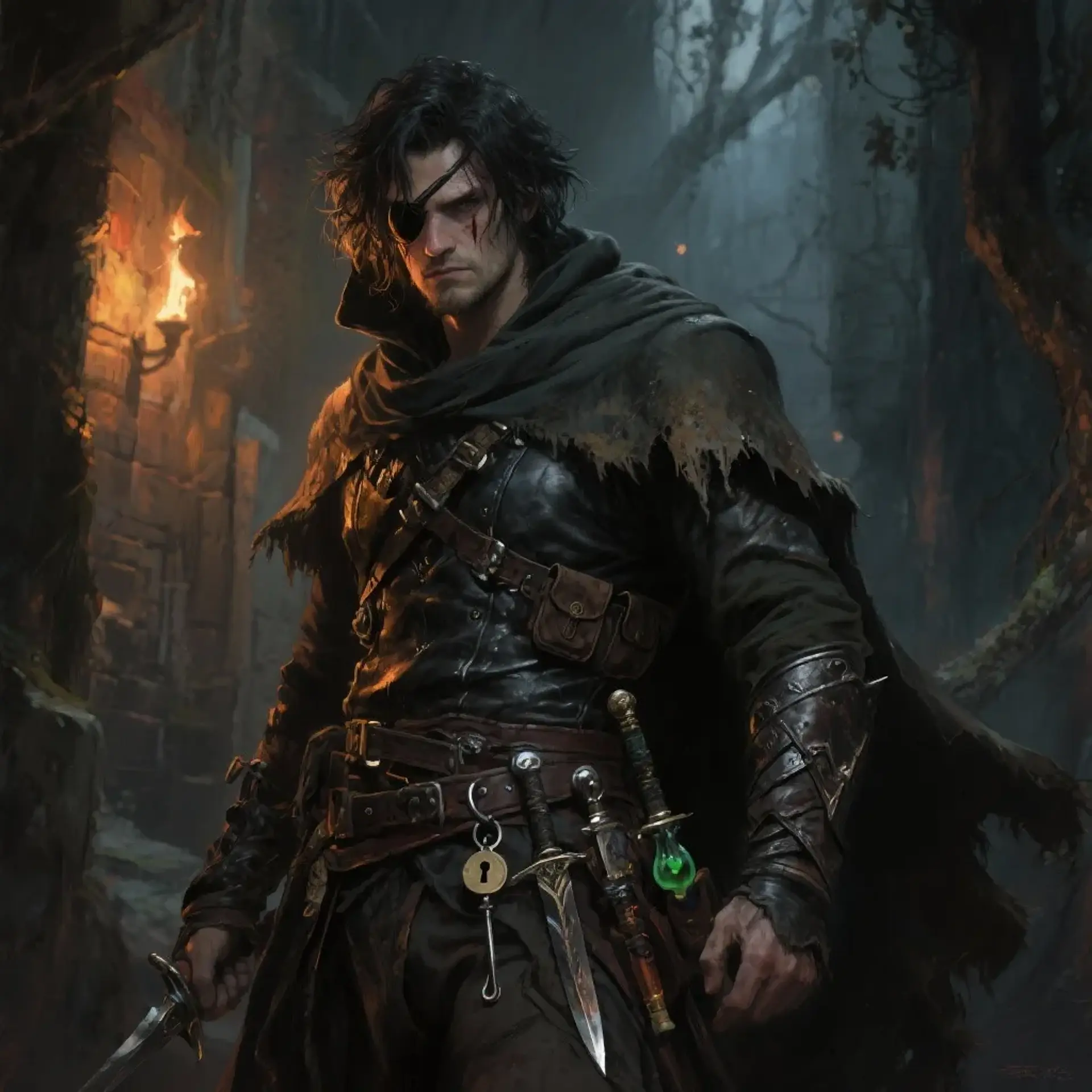 Elias Sark - AI-generated fantasy NPC