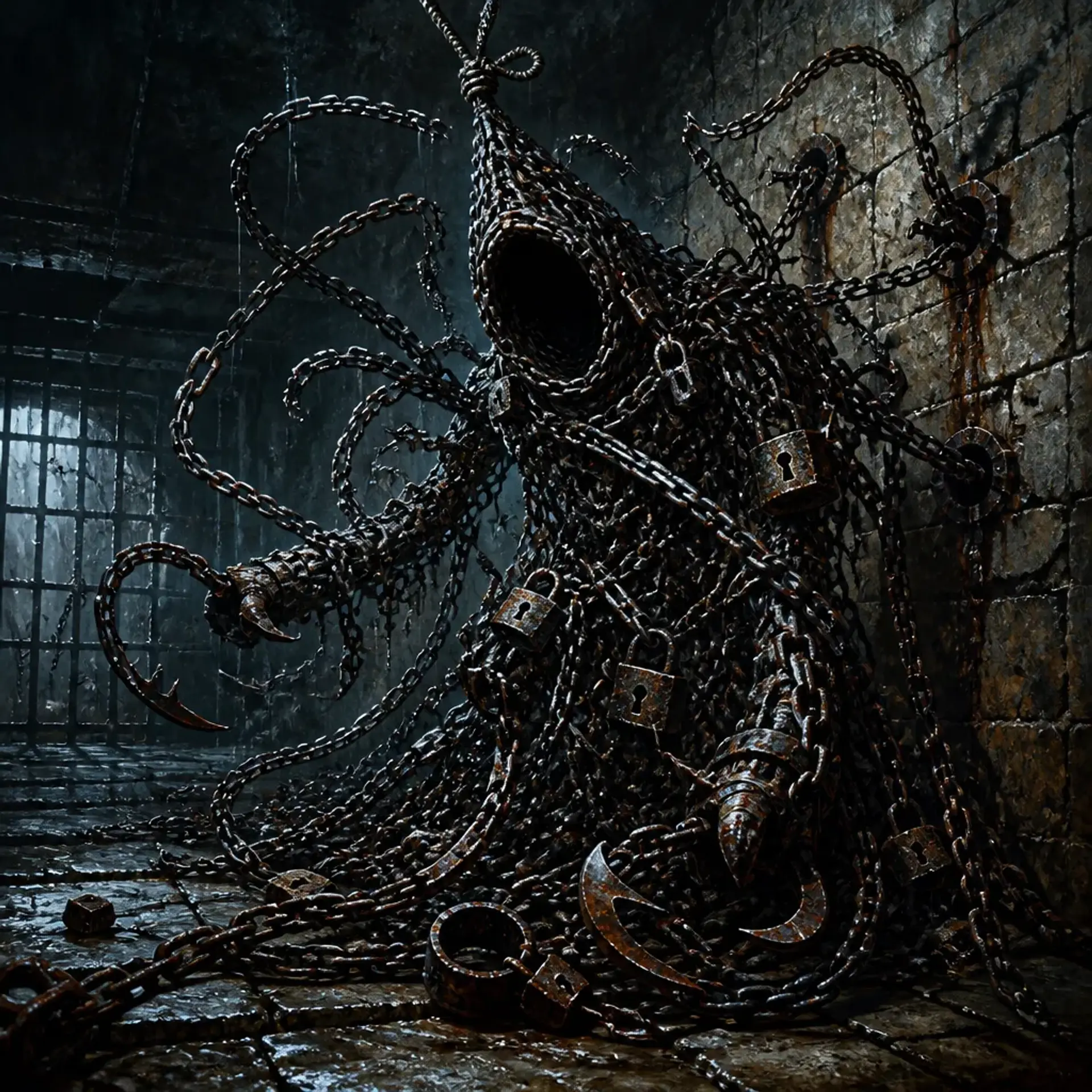Animated Chains - AI-generated fantasy Monster