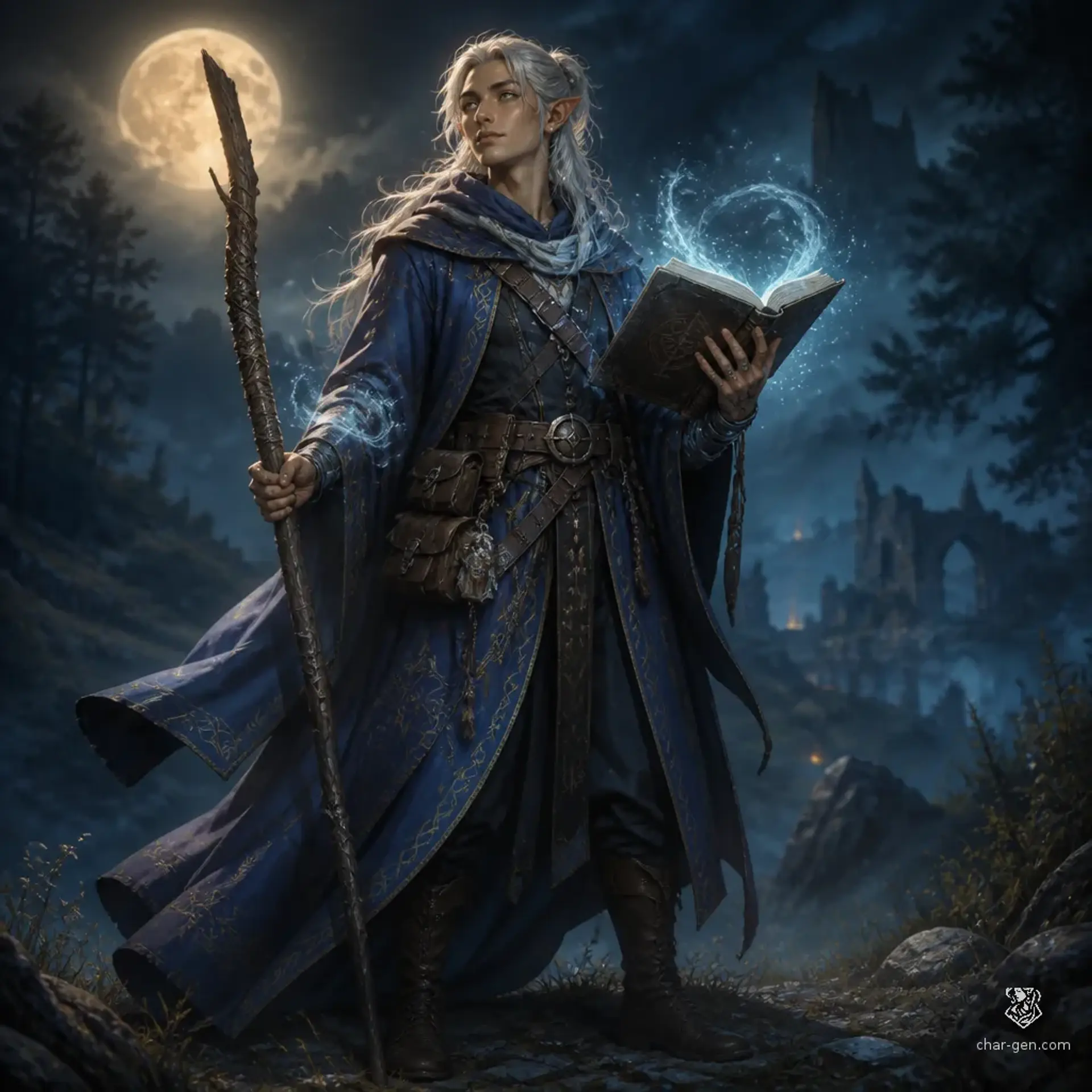 Caelith Thalanil - AI-generated fantasy Character