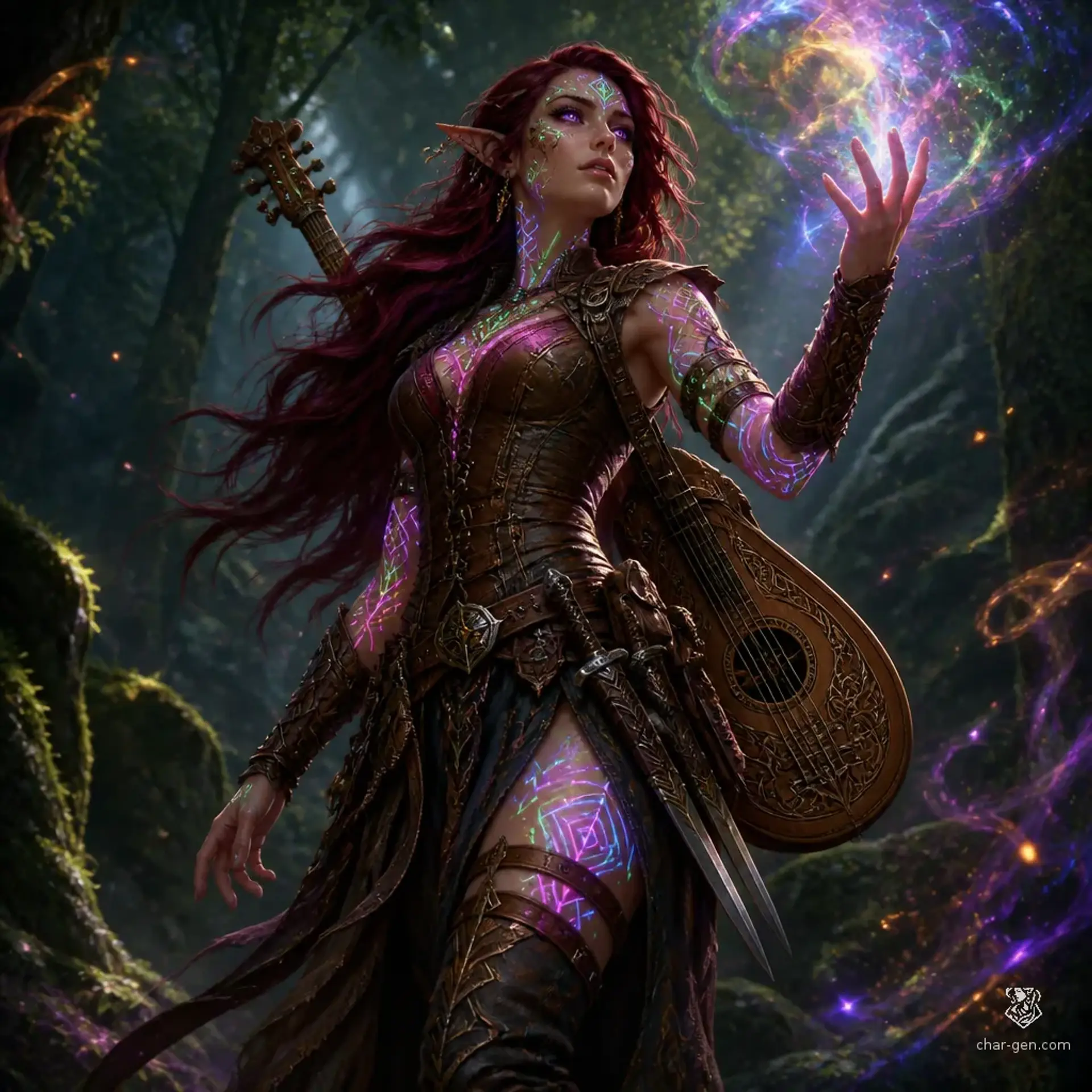 Leila - AI-generated fantasy Character