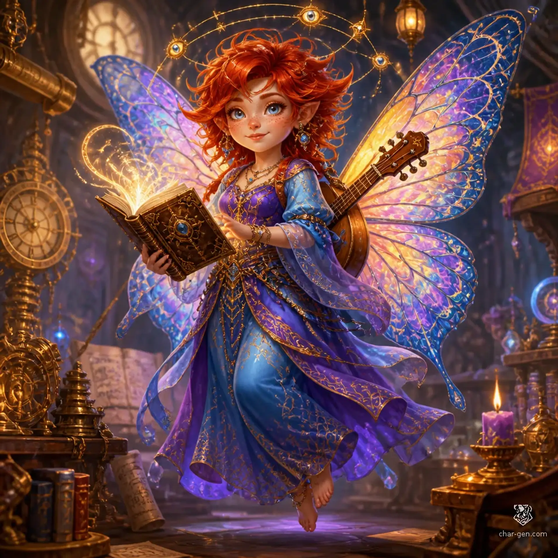 Alexia "Lexi" Lunar Borialis - AI-generated fantasy Character
