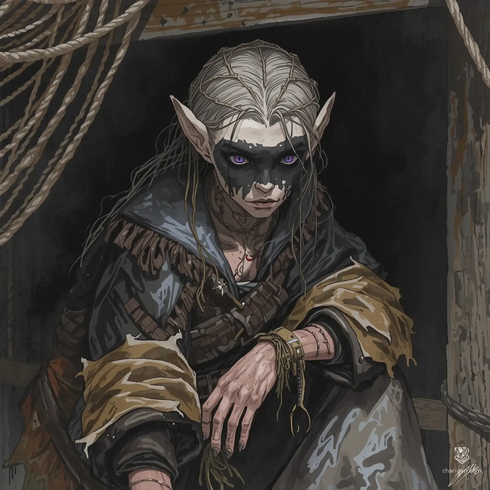 Elara 'The Eel' Sylvaranth - AI-generated fantasy NPC