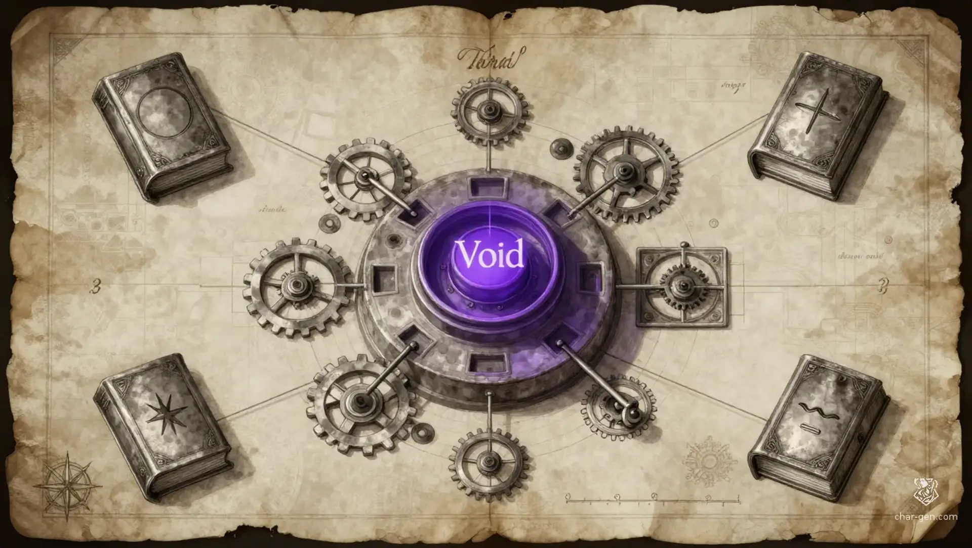 The Archive of Stolen Moments - AI-generated fantasy Puzzle