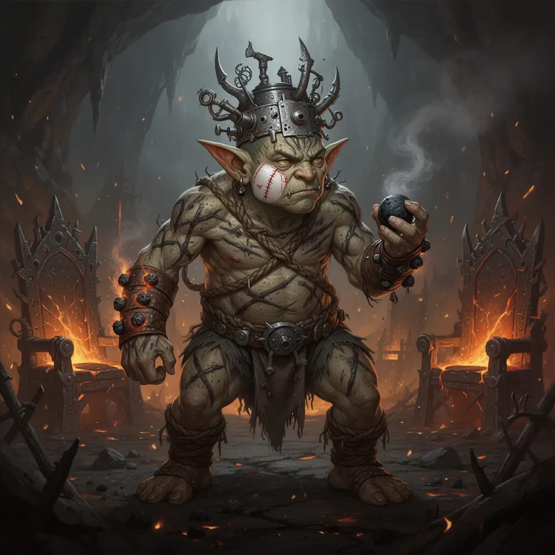 Skarra Burnmaw - AI-generated fantasy NPC
