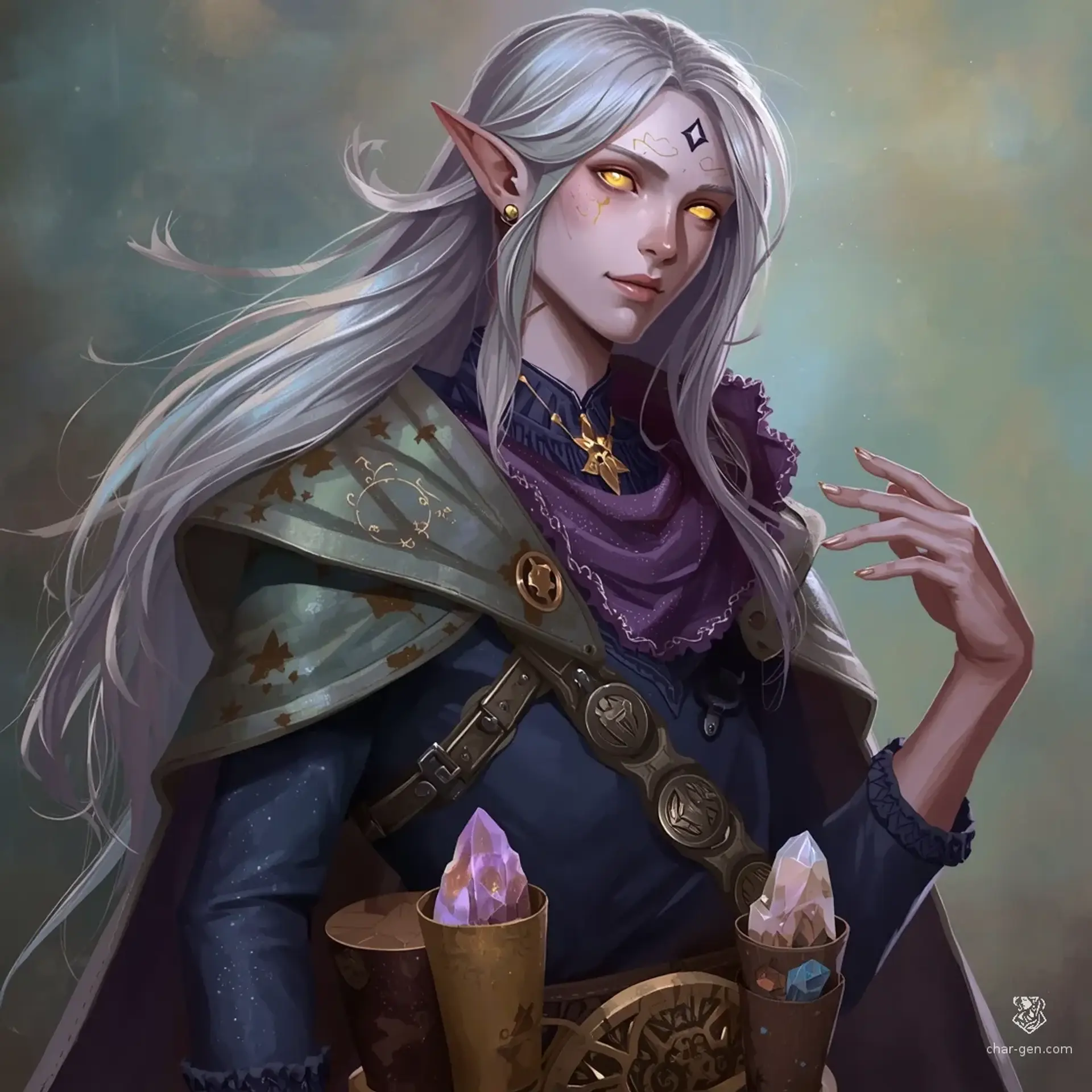 Thalorin Star-Scribe Vaelas - AI-generated fantasy NPC