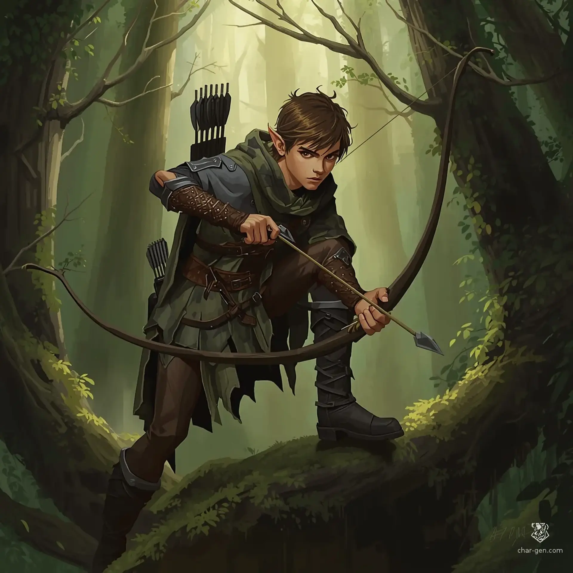 Will Oakleaf - AI-generated fantasy Character