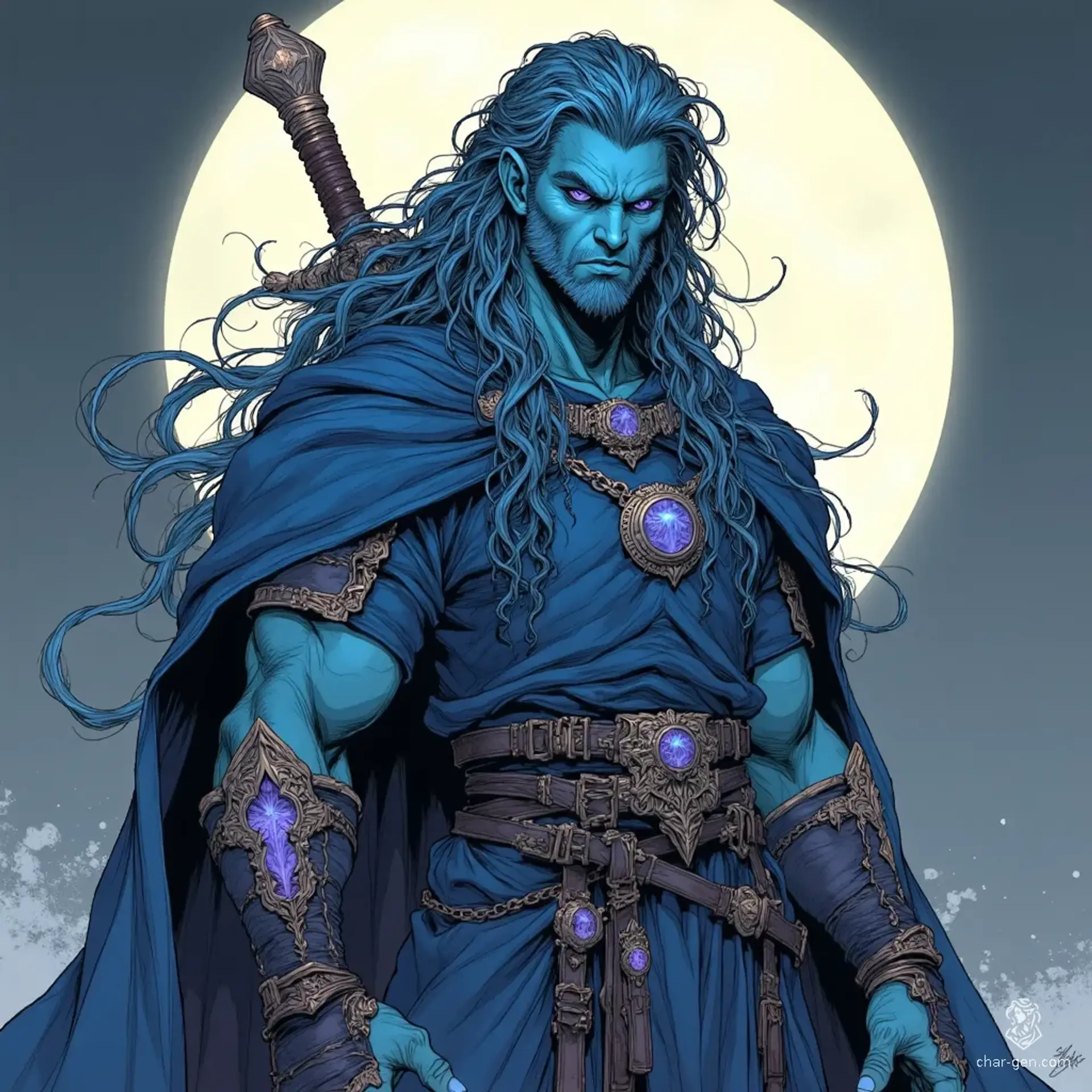 Lunatam Velarion - AI-generated fantasy NPC