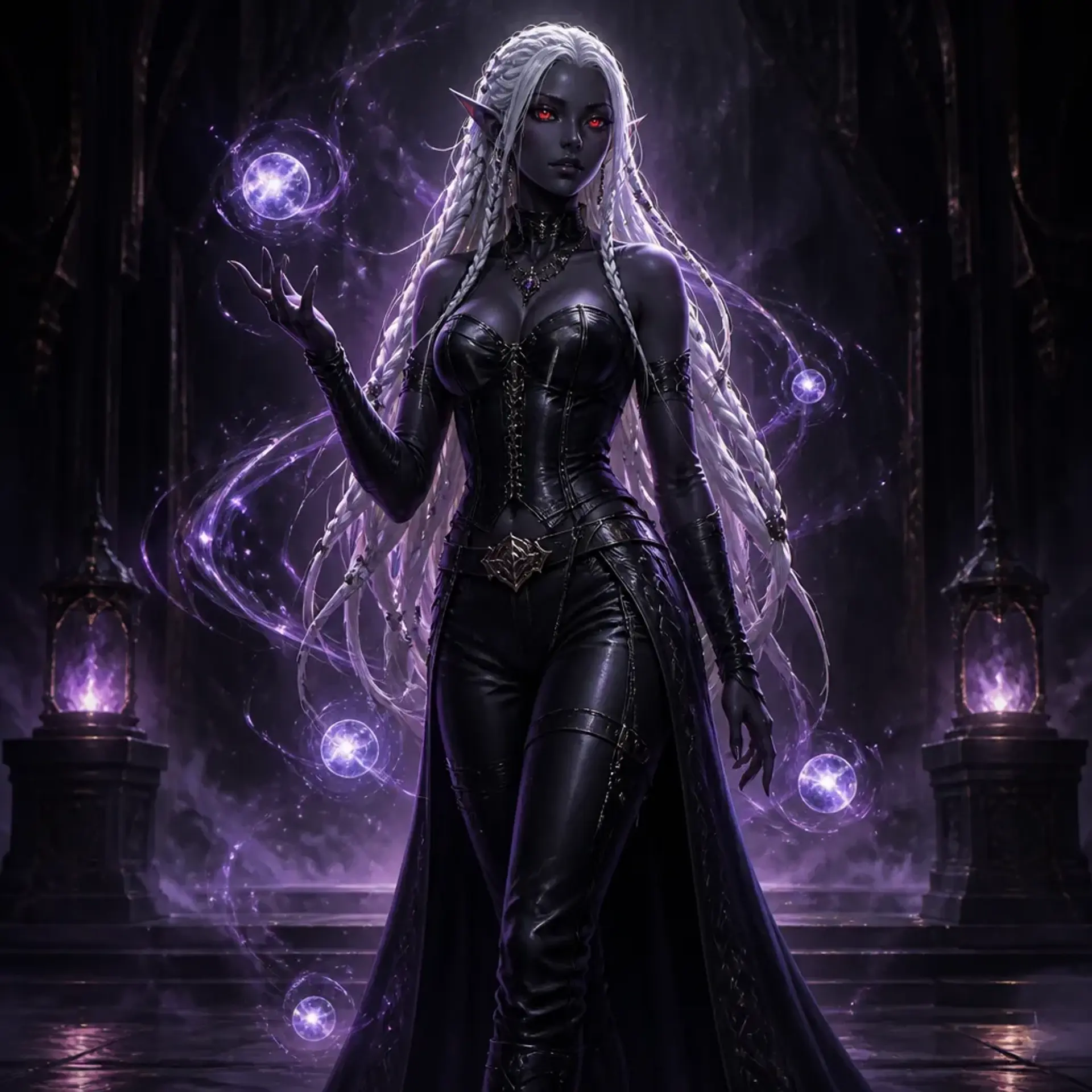 Nyxaria - AI-generated fantasy Character