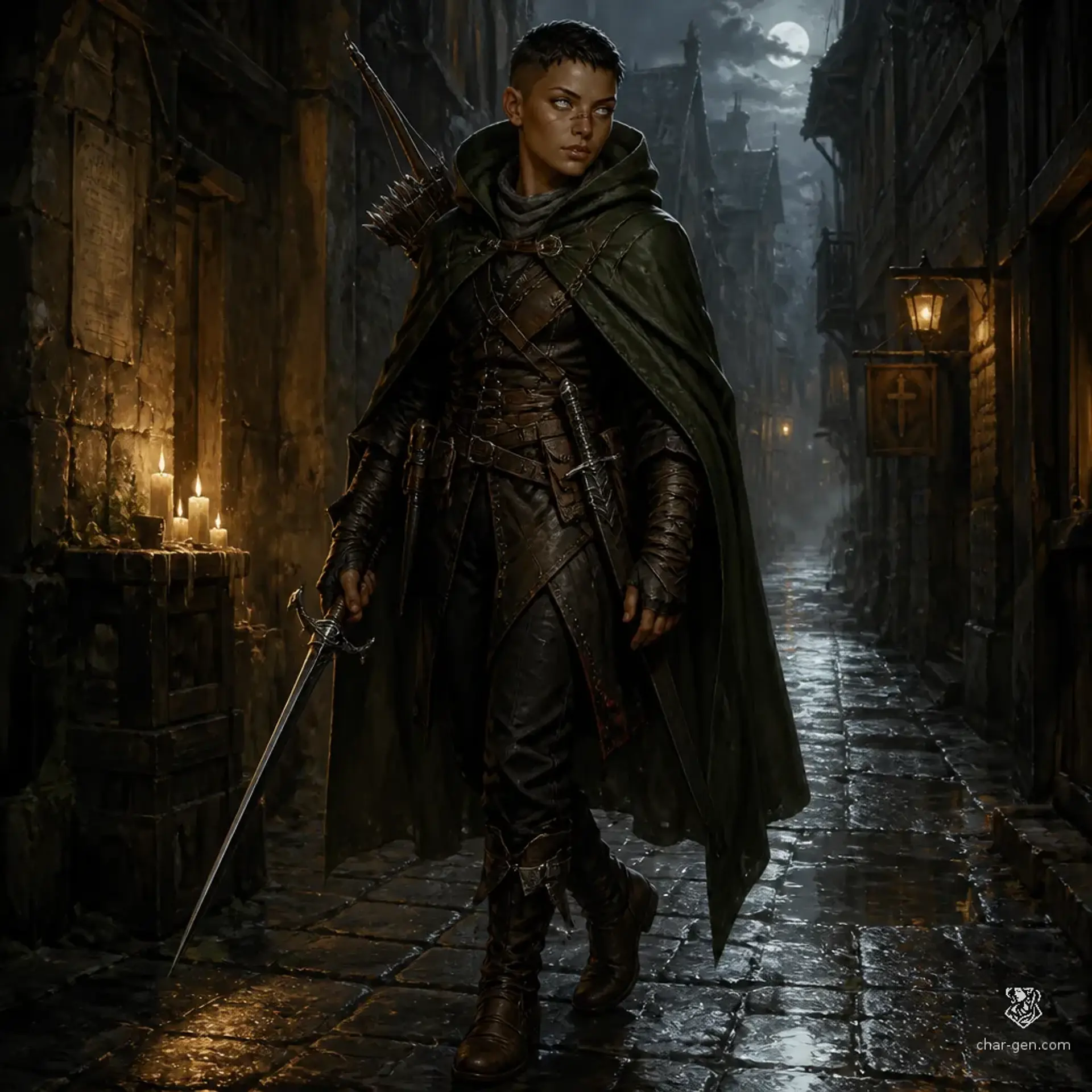 Oula Vesk - AI-generated fantasy Character
