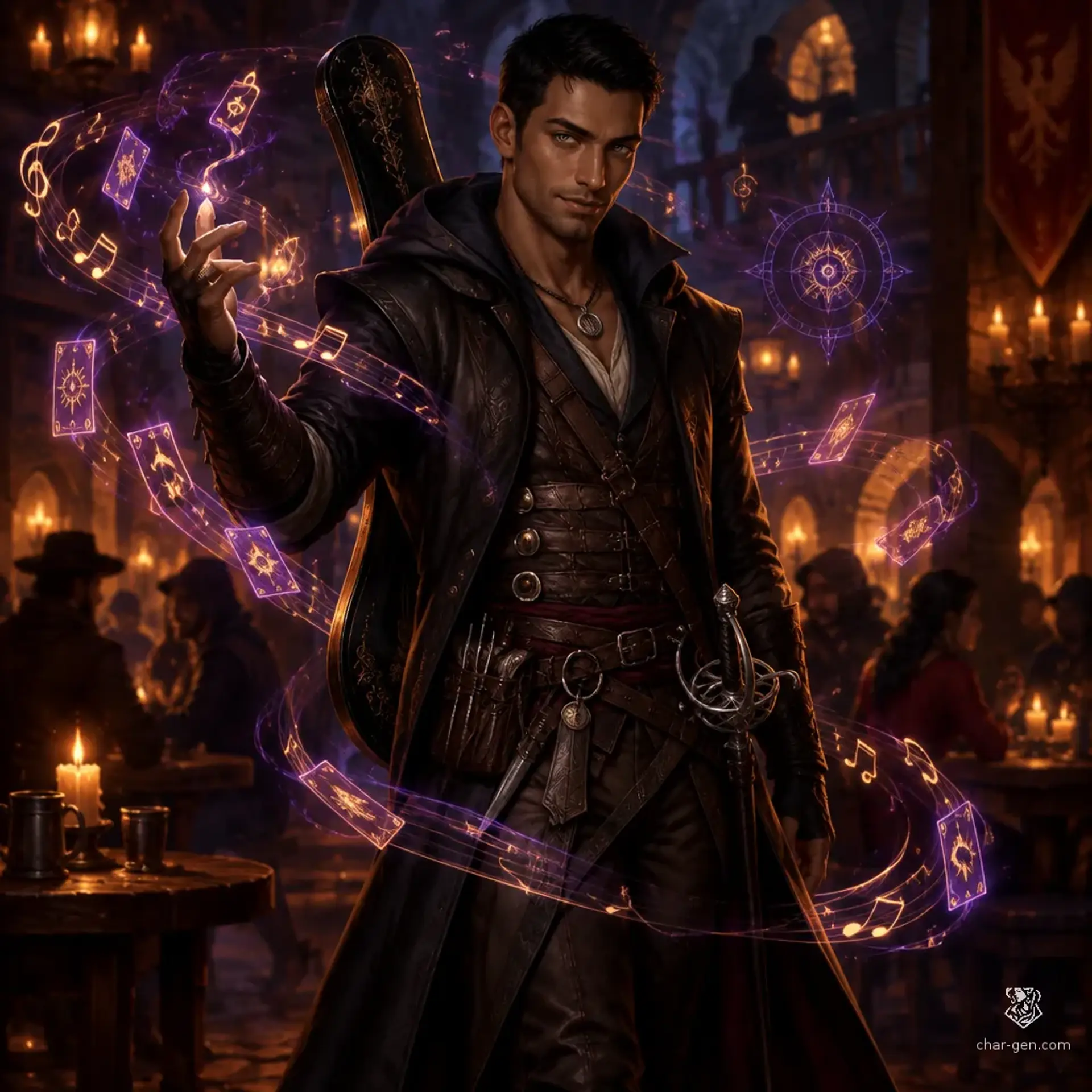 Merrick Finch - AI-generated fantasy Character