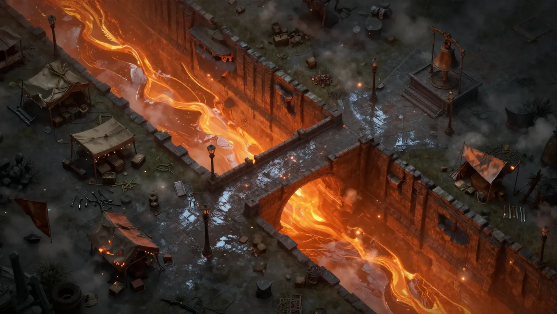 Hold Embergate Bridge - AI-generated fantasy Encounter