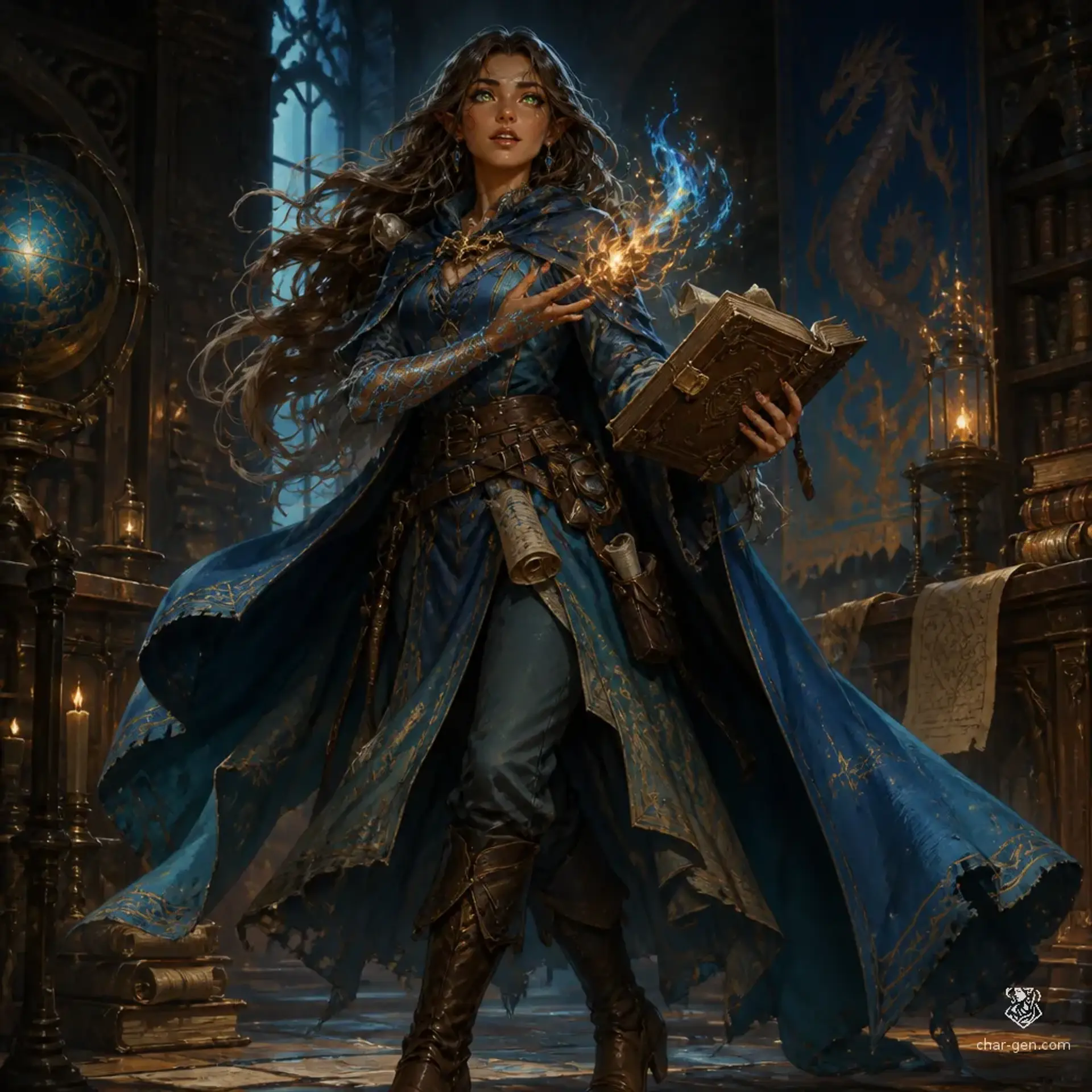 Liora Vey - AI-generated fantasy Character