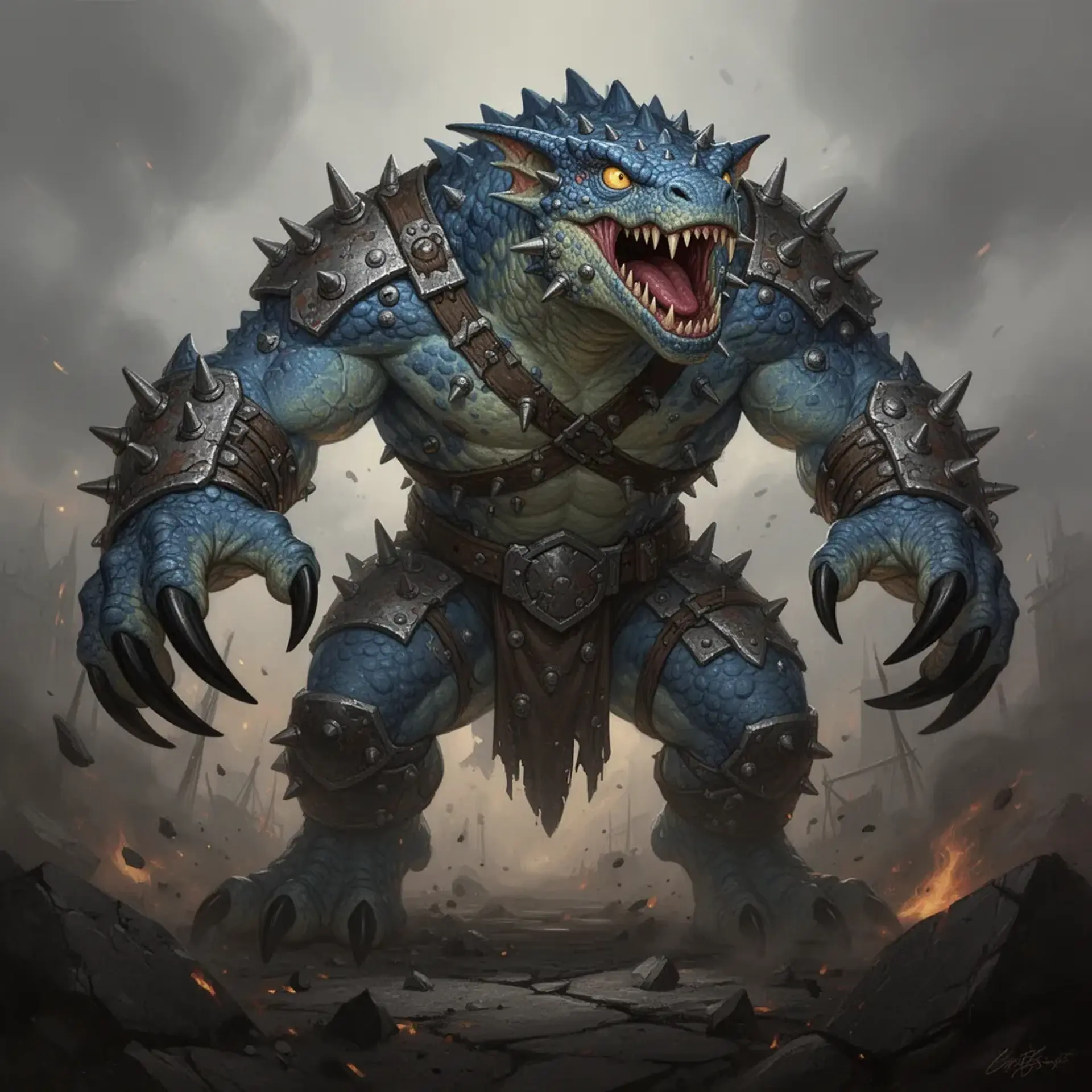 Swolbold, Enhanced Kobold Soldier - AI-generated fantasy Monster