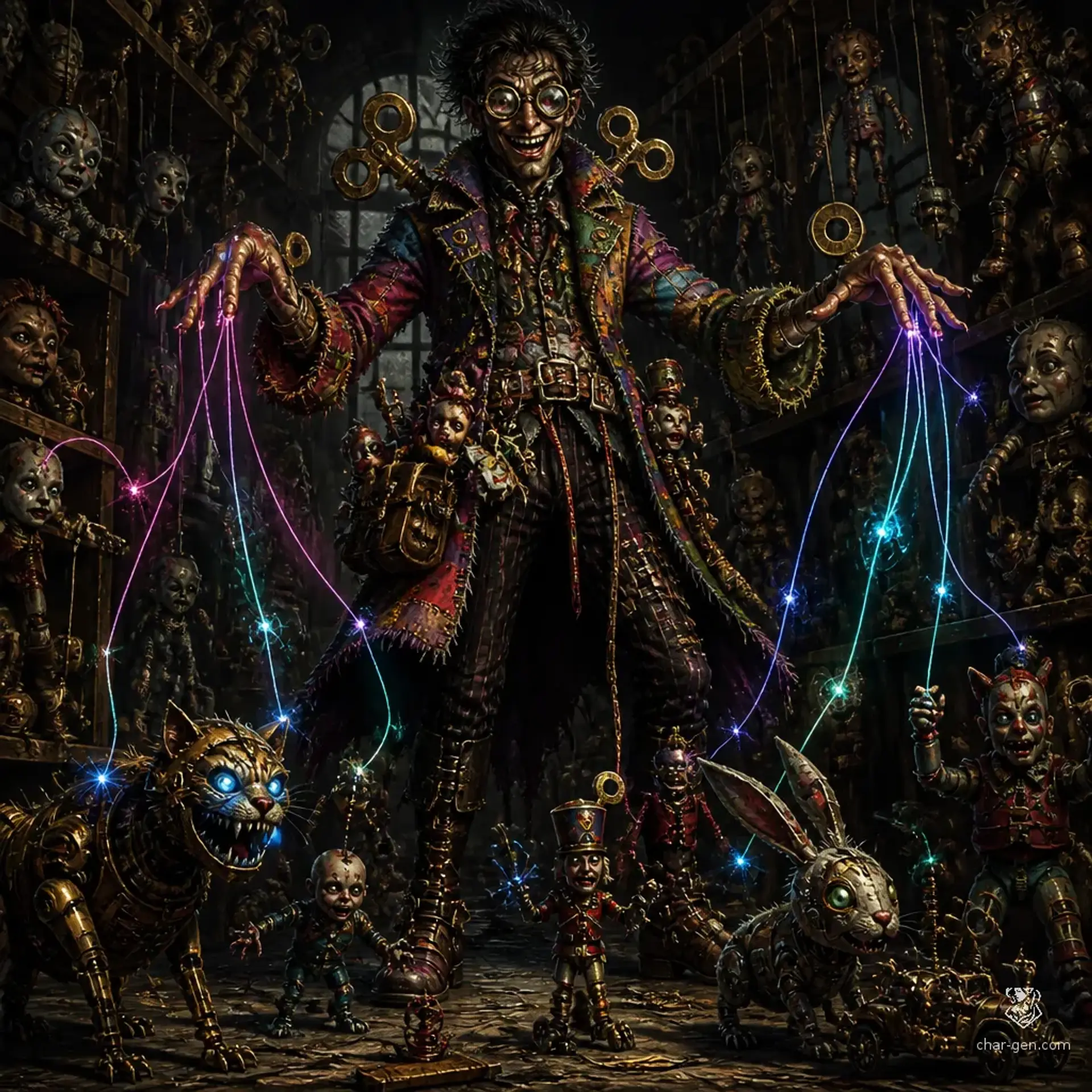 Mad Toy Enchanter - AI-generated fantasy Monster