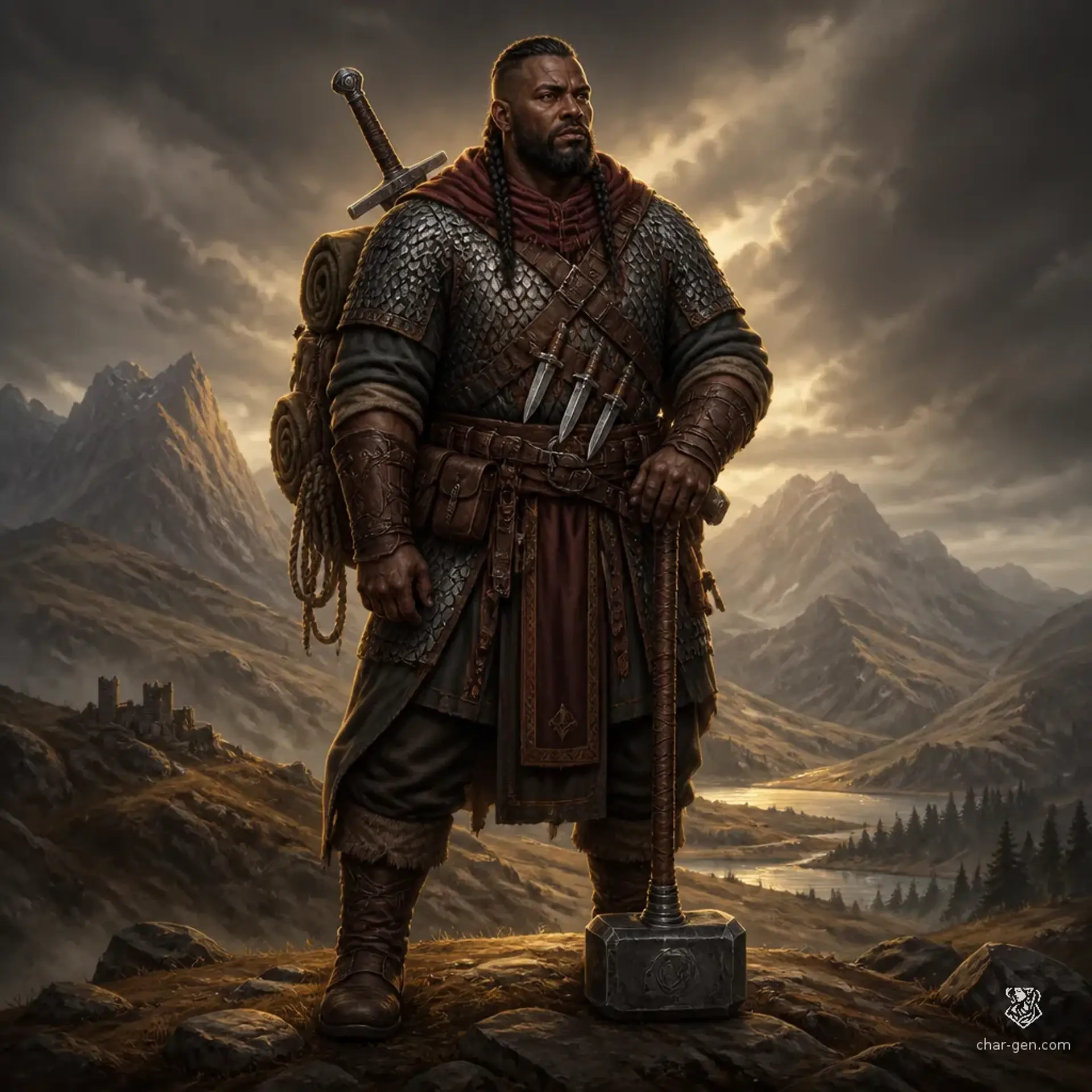 Raff - AI-generated fantasy Character