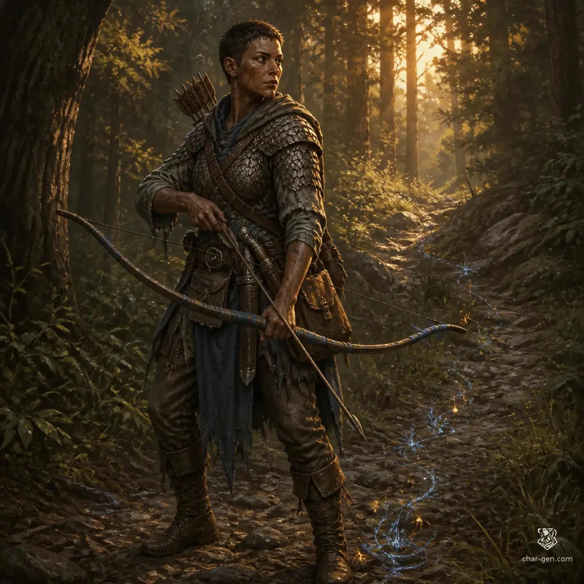 Mira Farkas - AI-generated fantasy Character