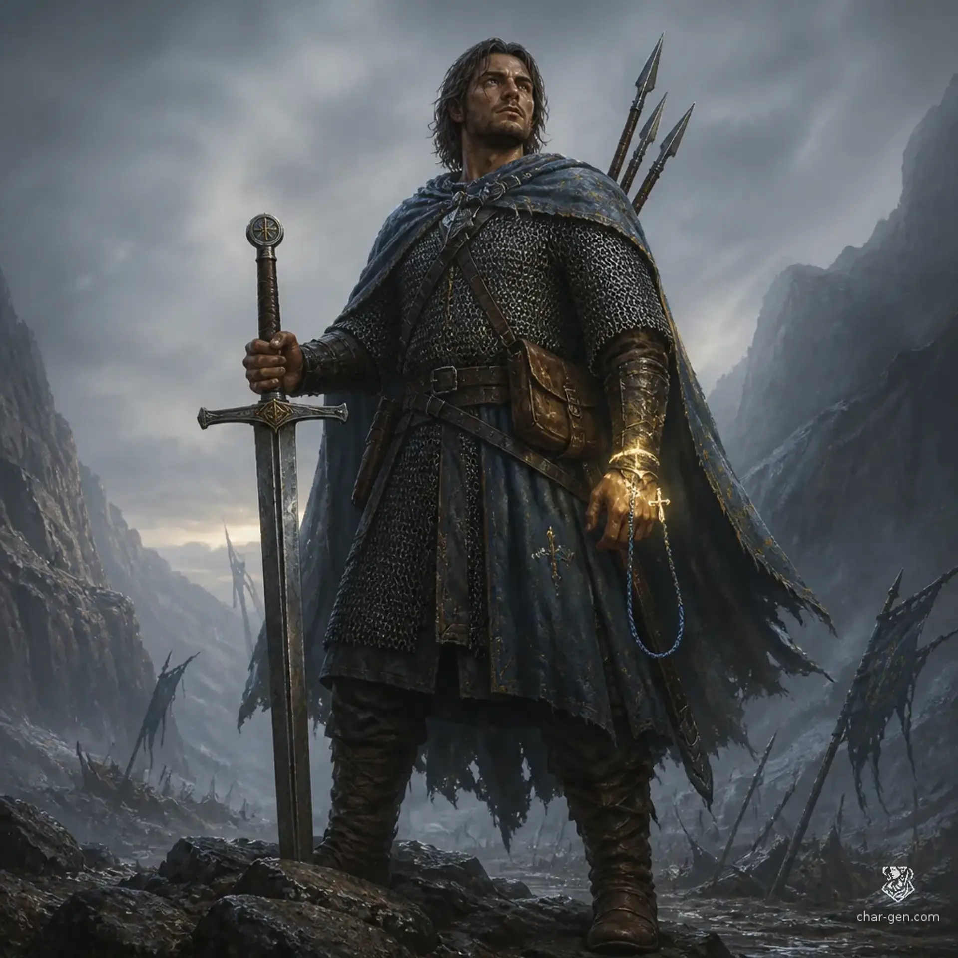 Shahir Etxarri - AI-generated fantasy Character