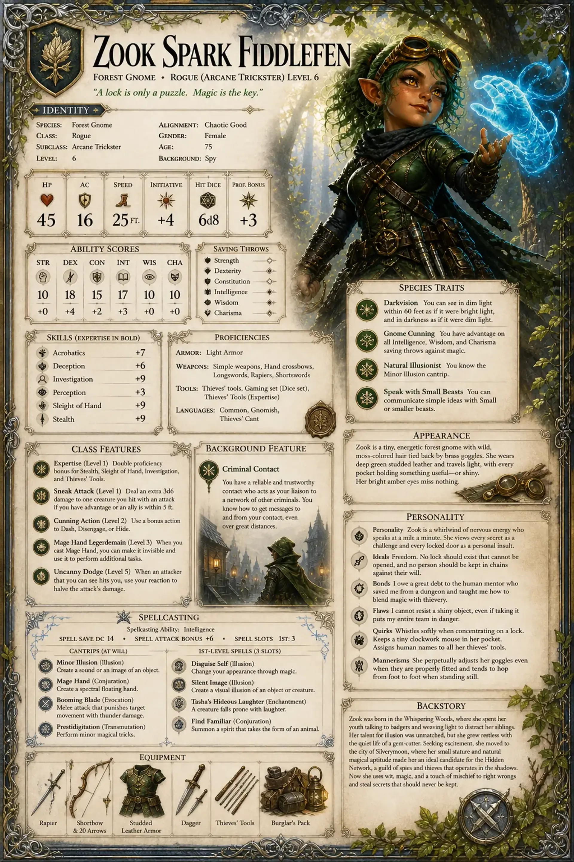 Character Sheet
