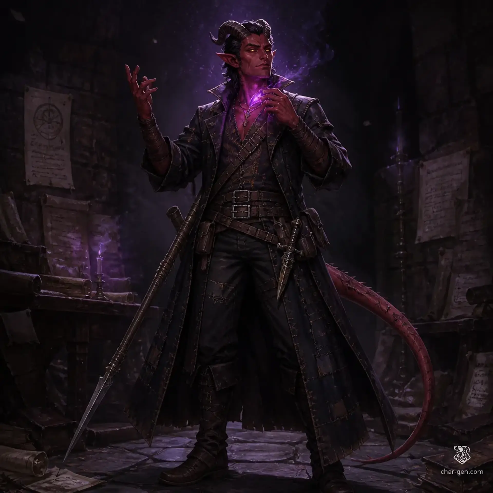 Draven - AI-generated fantasy Character