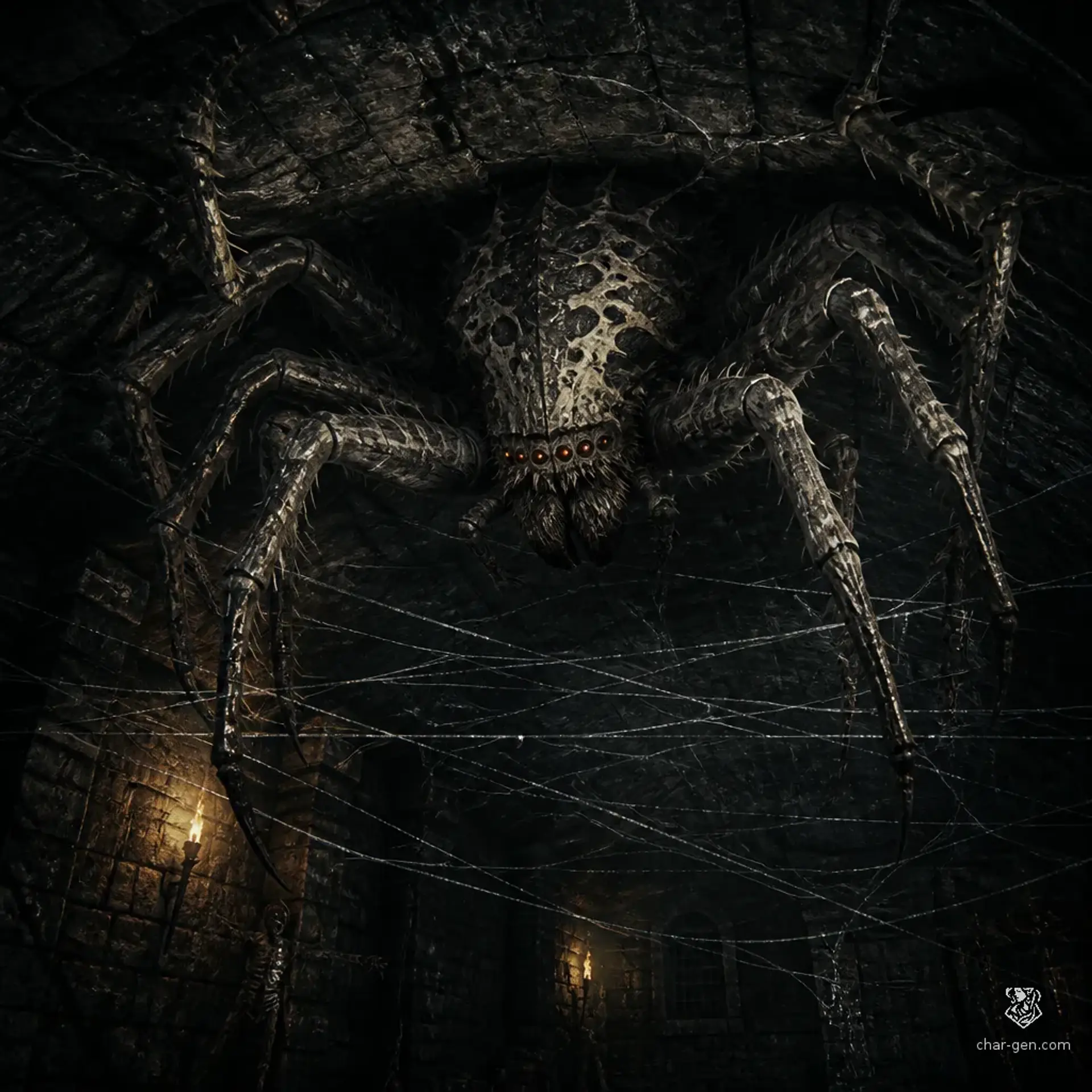 Ambush Spider - AI-generated fantasy Monster