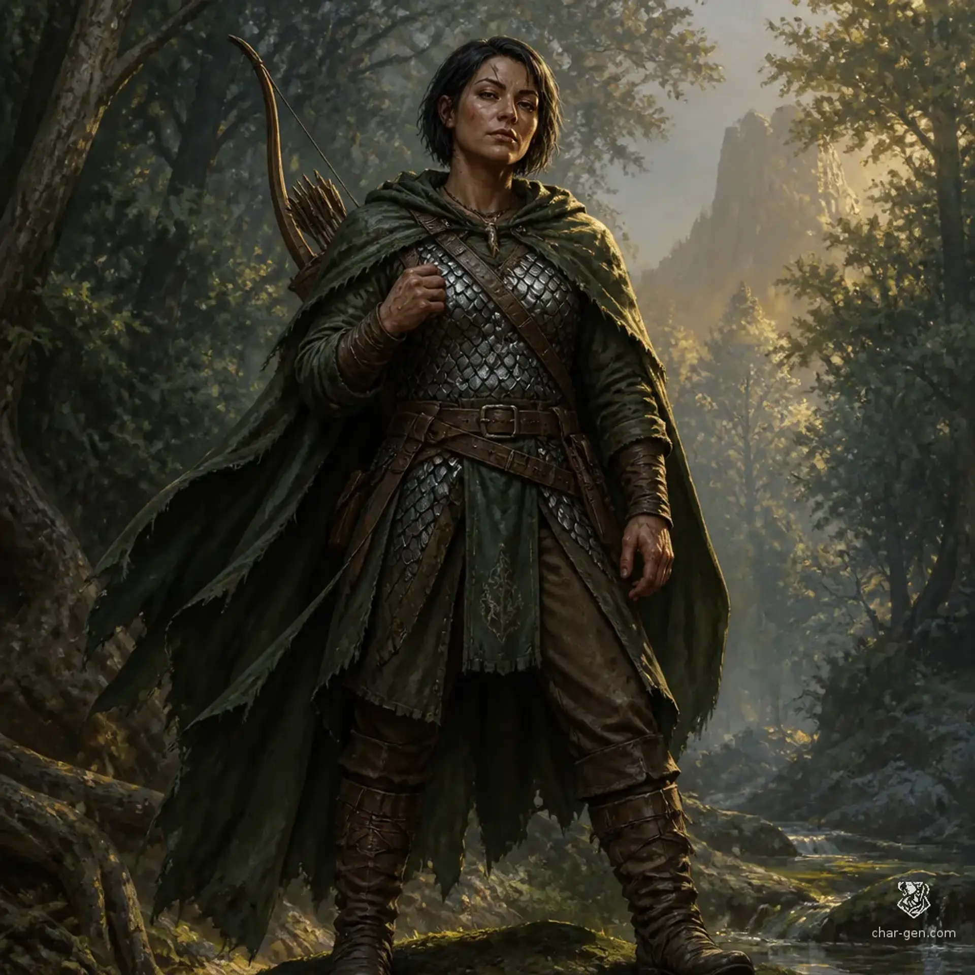 Brisca Gwelm - AI-generated fantasy Character