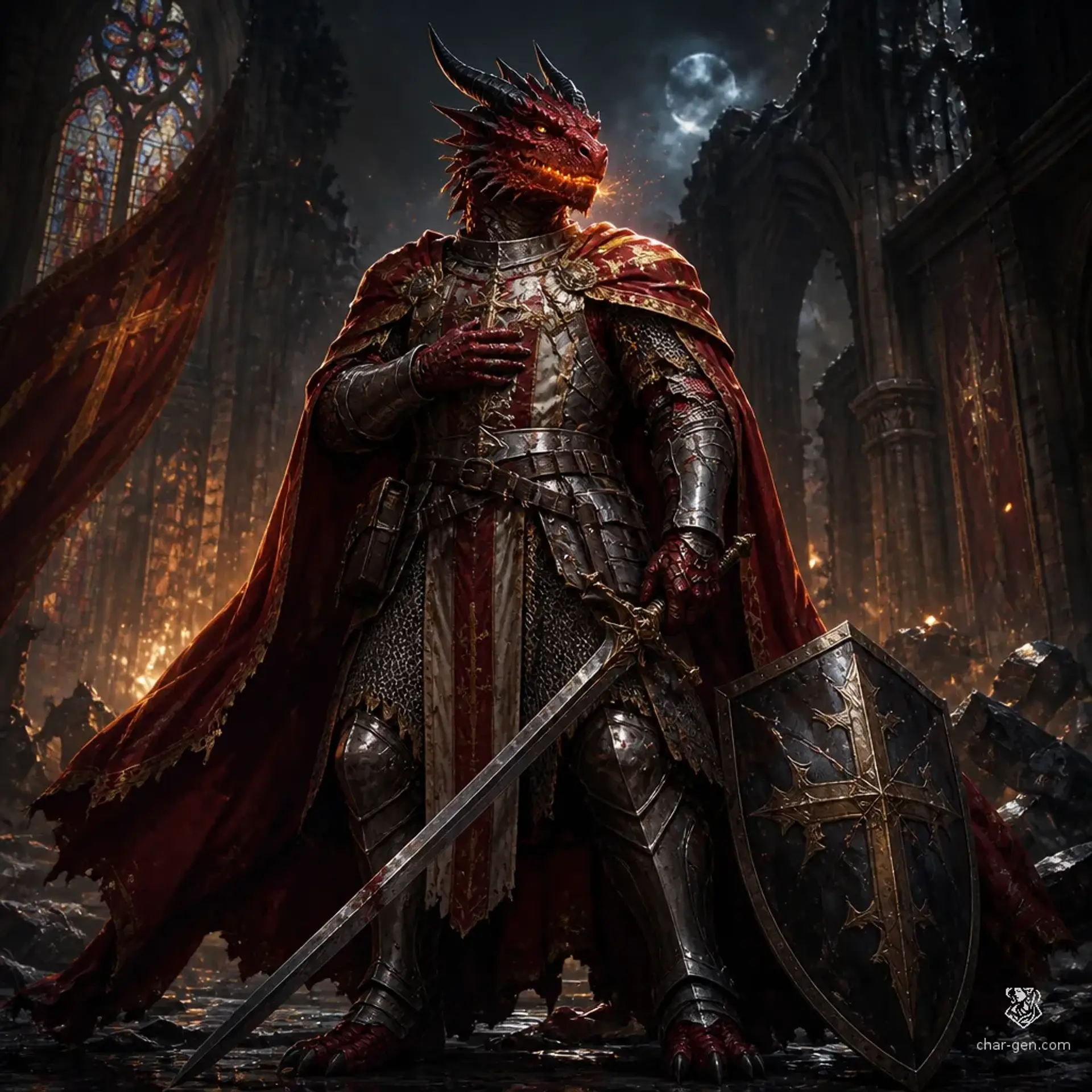 Caraxes - AI-generated fantasy Character