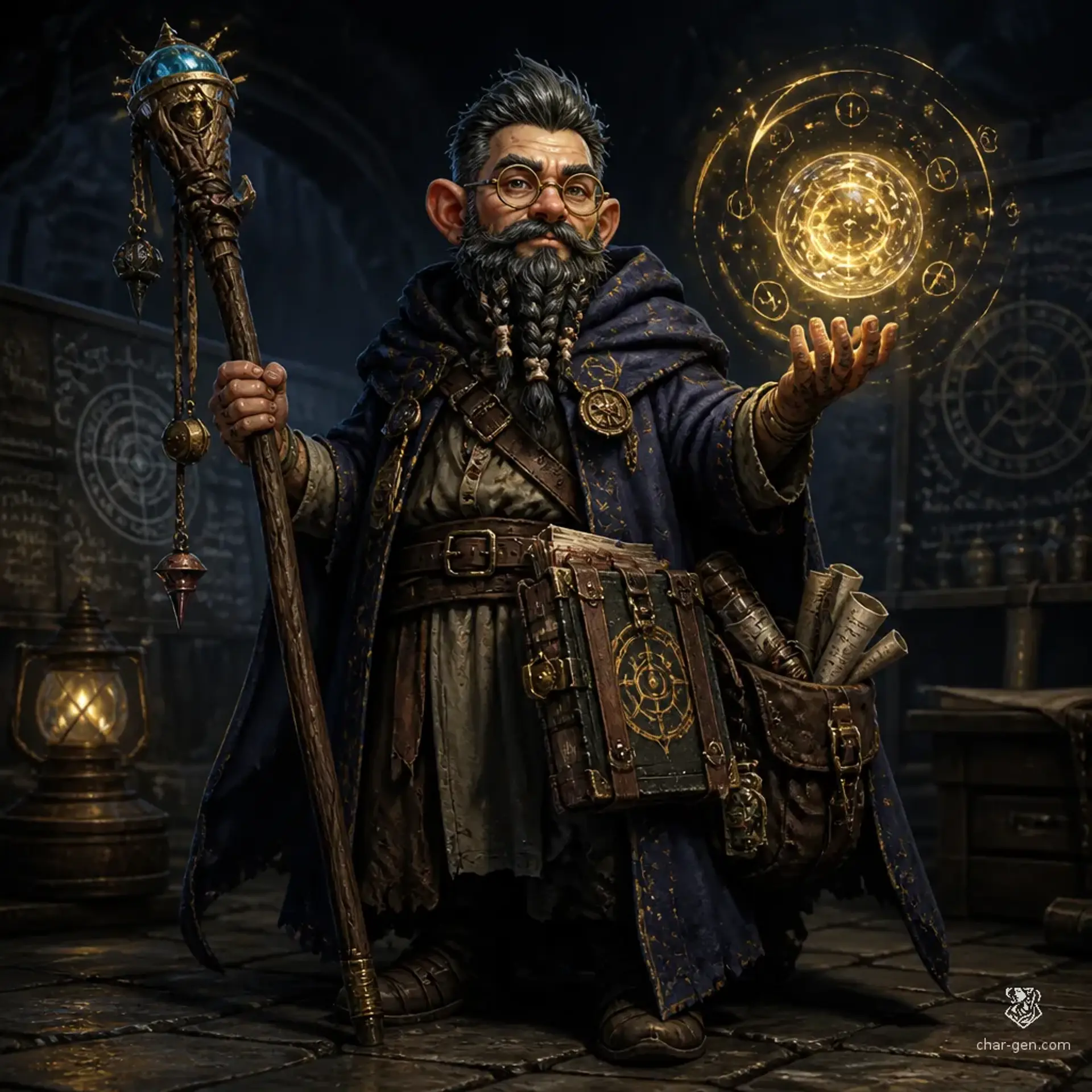 Borin Quillfallow - AI-generated fantasy Character