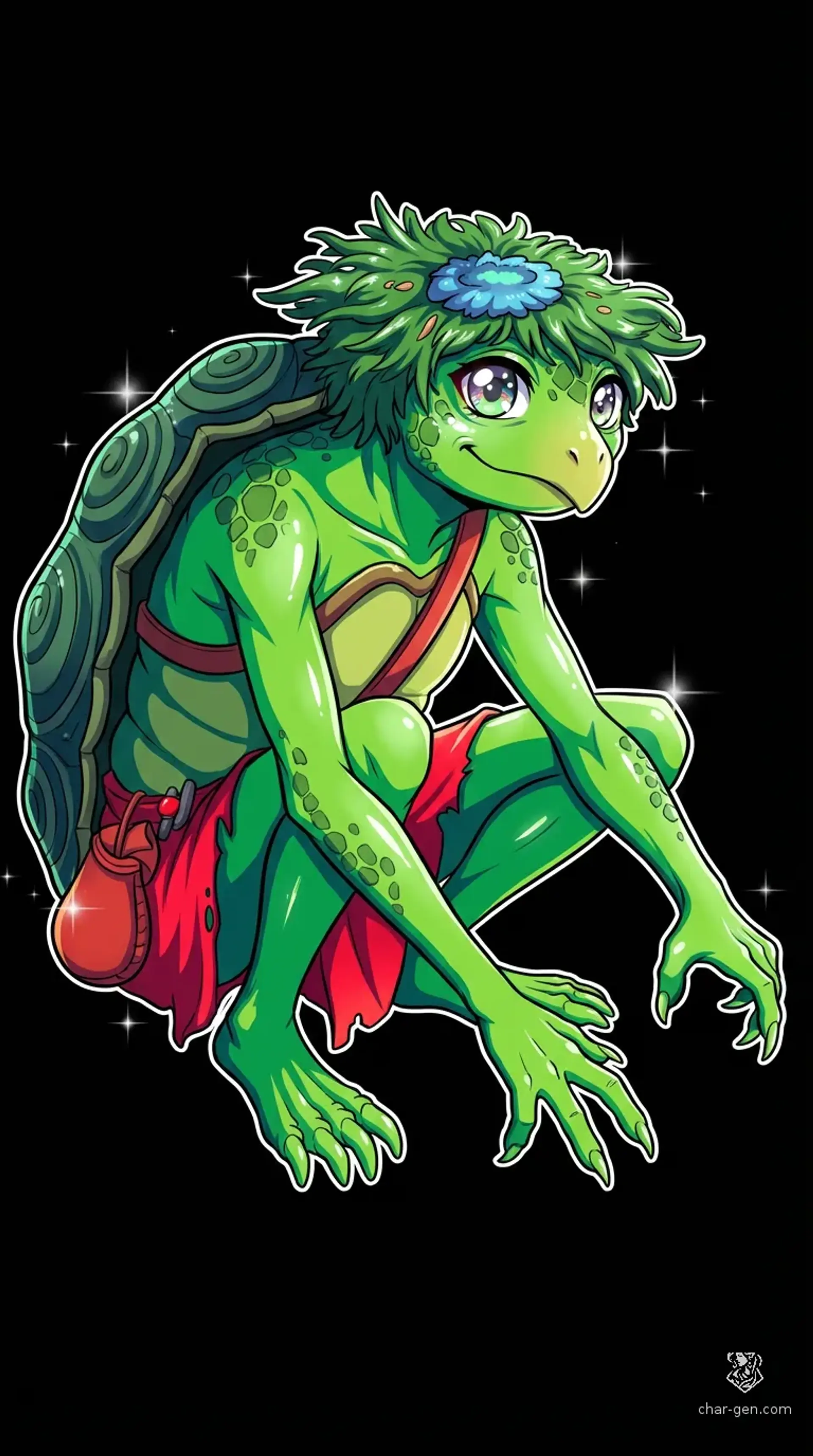 Kappa Tidekin - AI-generated fantasy Monster