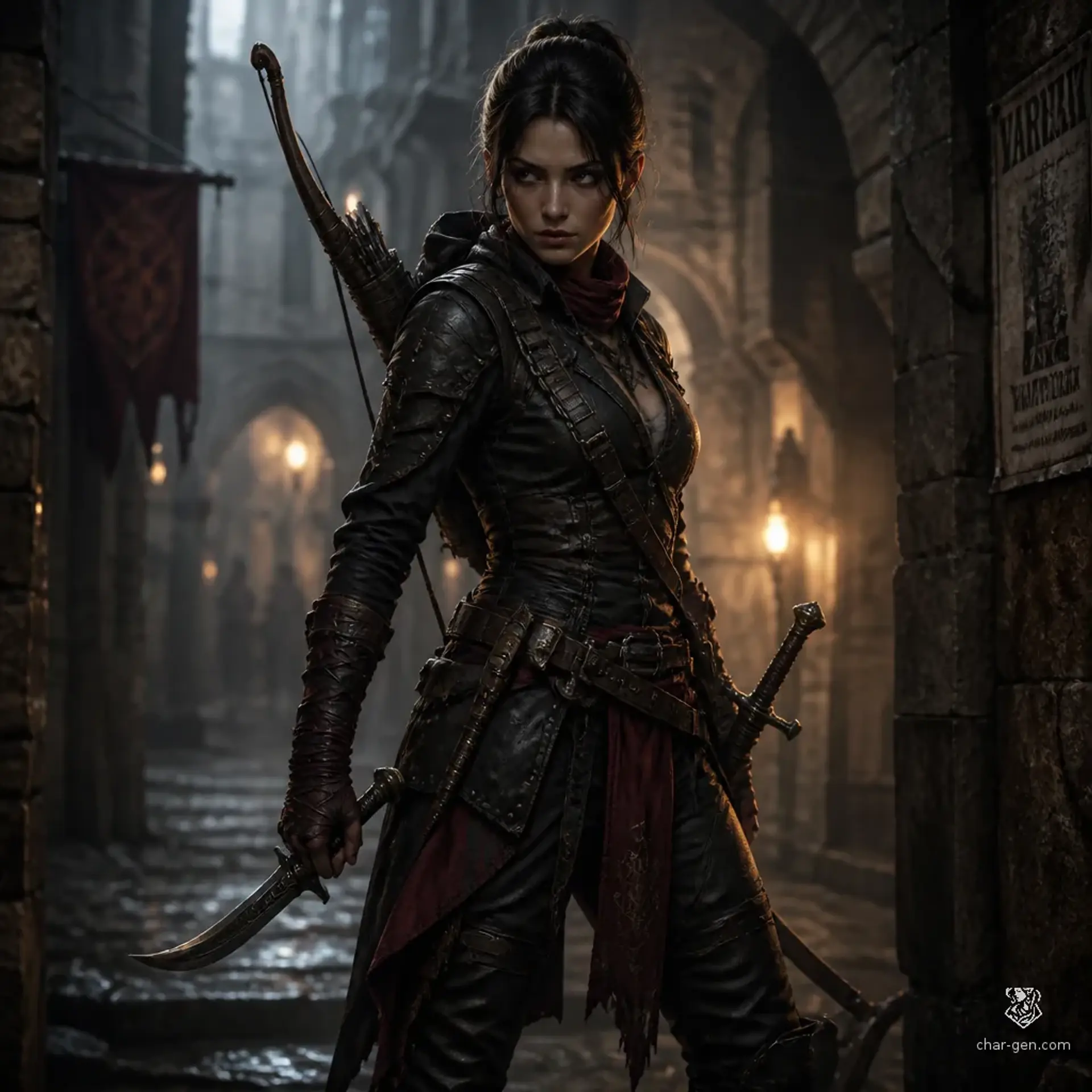 Arya - AI-generated fantasy Character