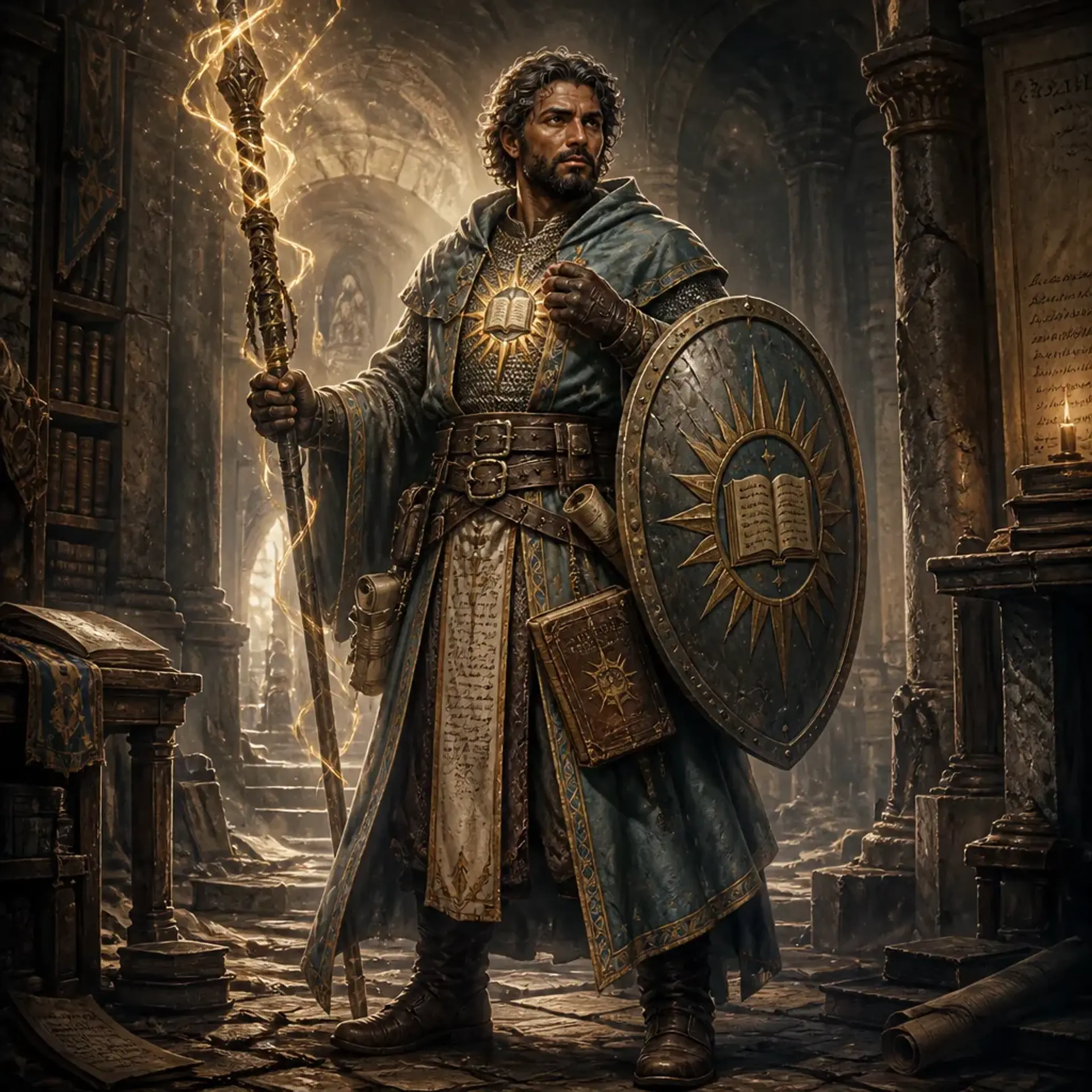 Rhydan Qadir - AI-generated fantasy Character