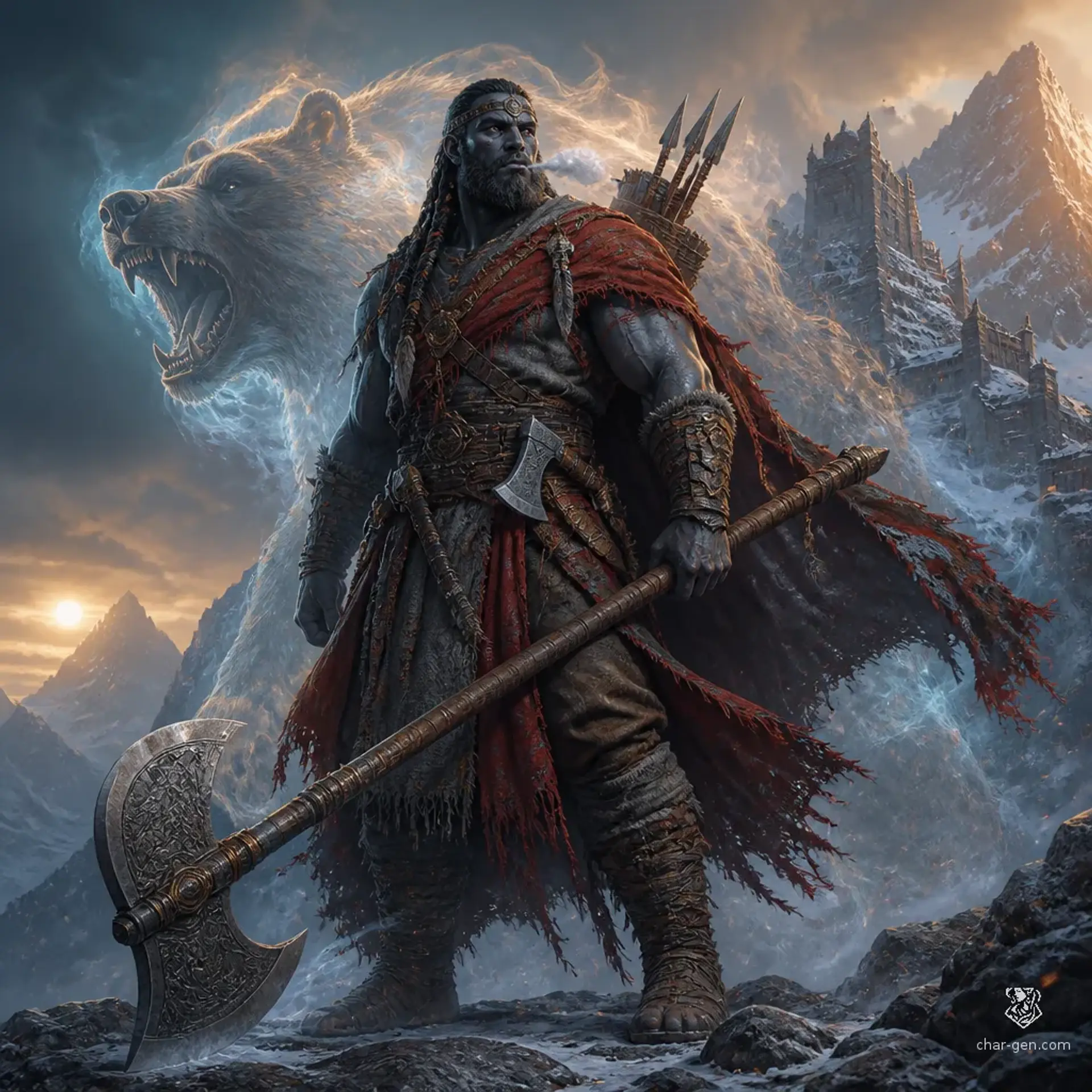 Aldunai - AI-generated fantasy Character