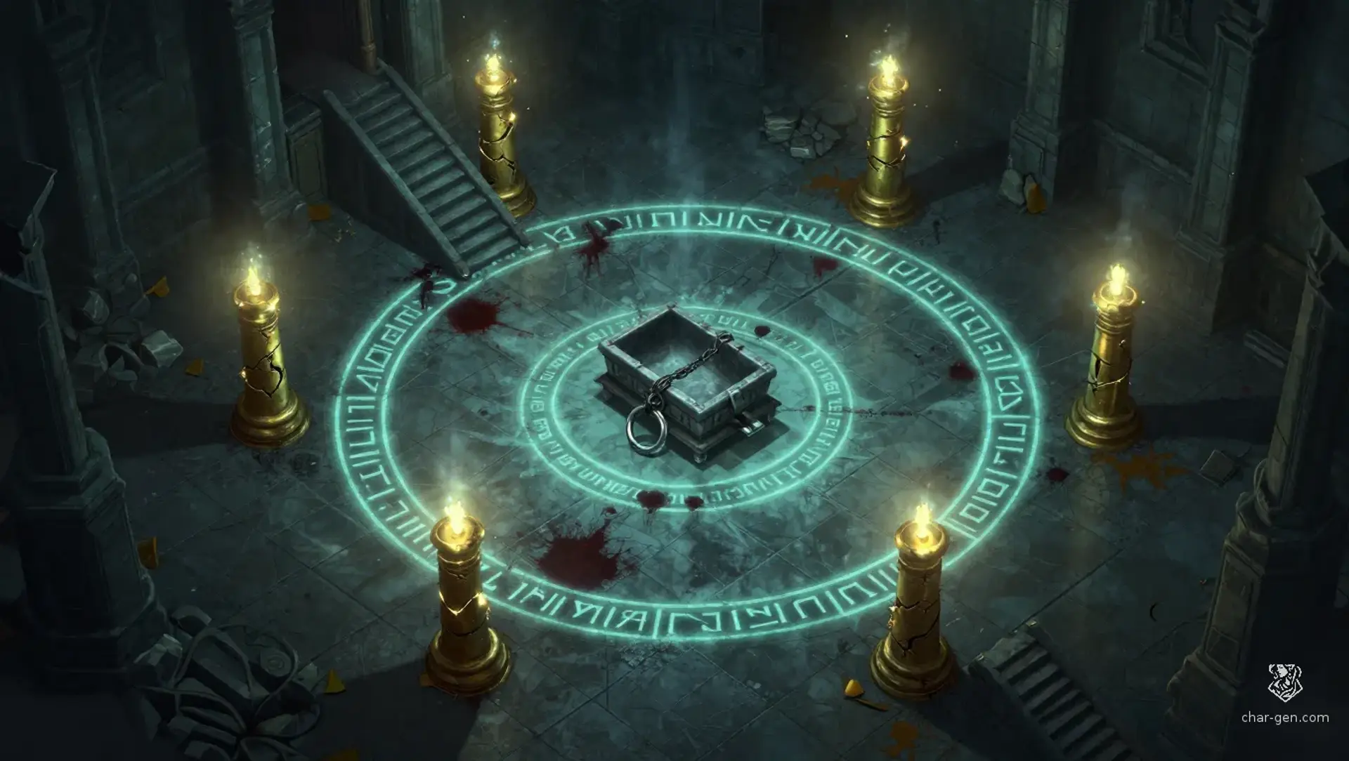 Recover the Seal of Saint Vey from the chapel ward - AI-generated fantasy Encounter