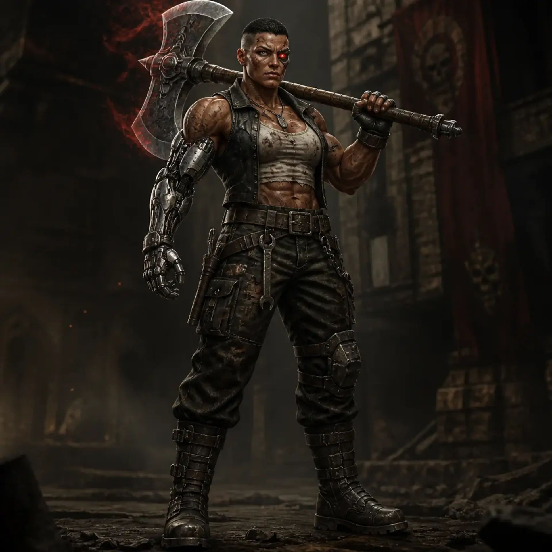 Tusk - AI-generated fantasy Character