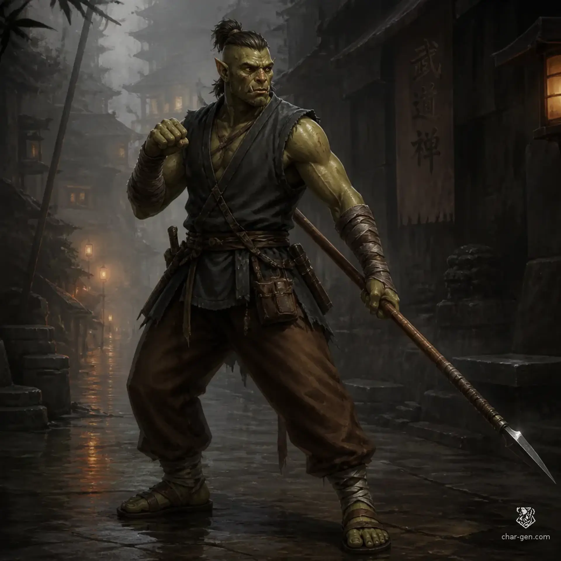 Gorrek Bitt - AI-generated fantasy Character