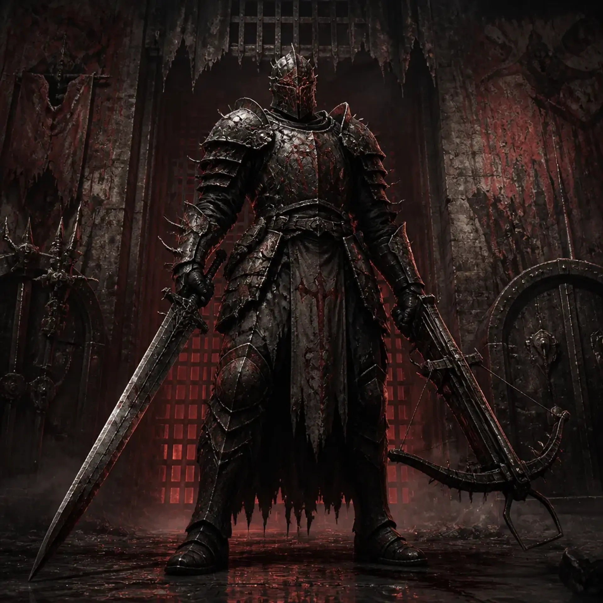 Corrupted Knight - AI-generated fantasy Monster