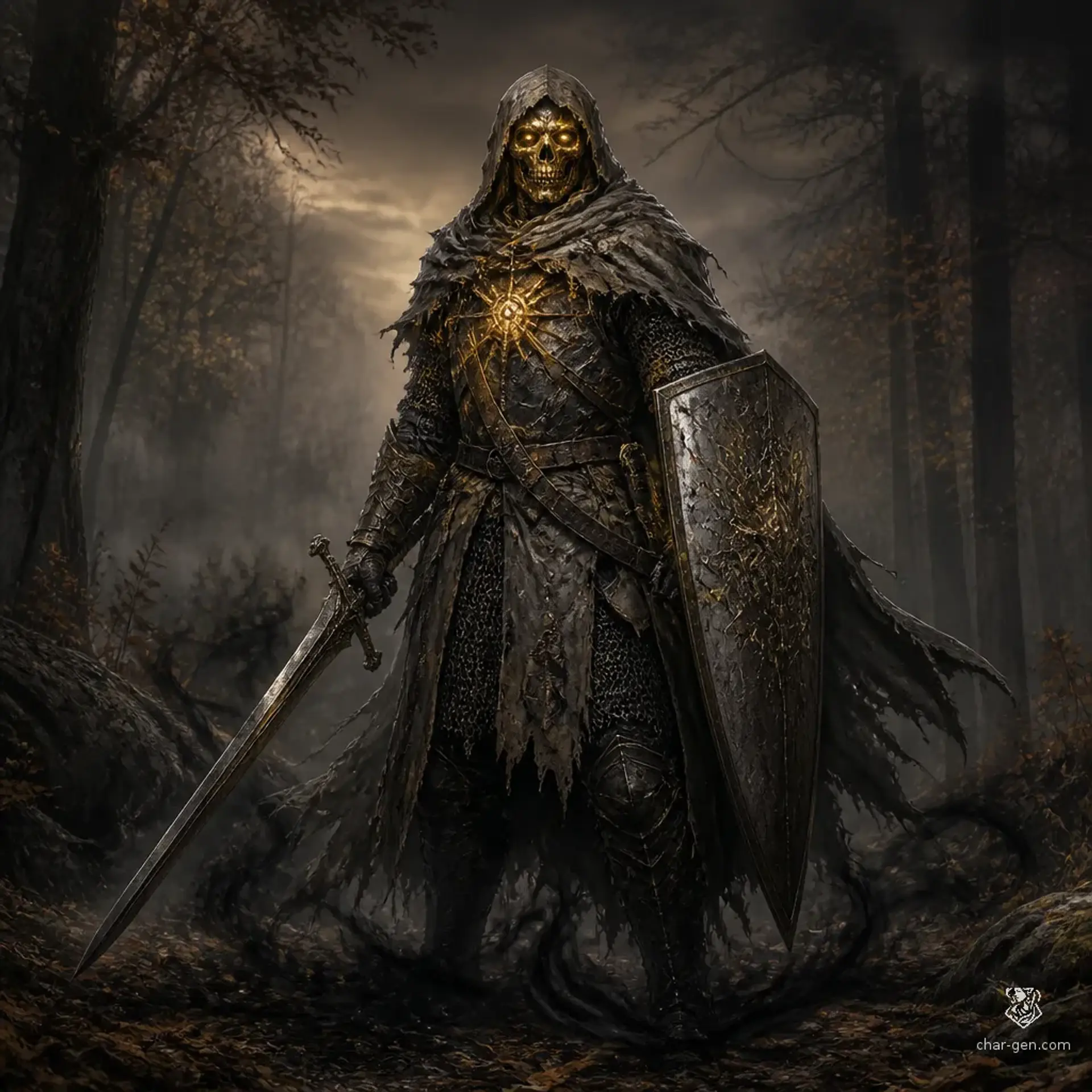 Aurex Vesperion - AI-generated fantasy Character