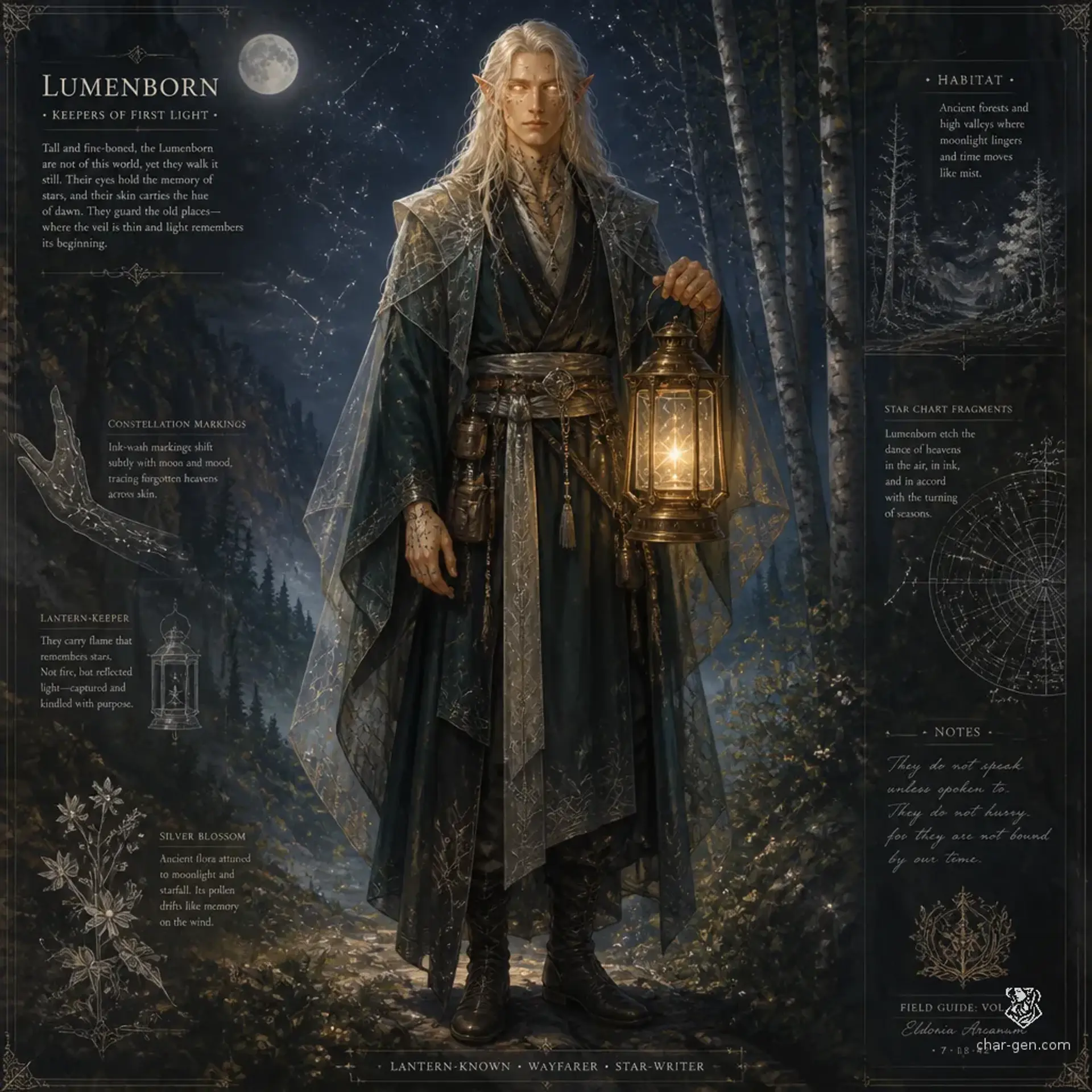 Lumenborn - AI-generated fantasy Species