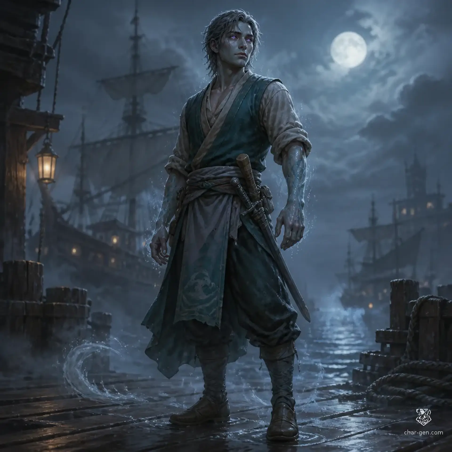 Virgil Artois - AI-generated fantasy Character