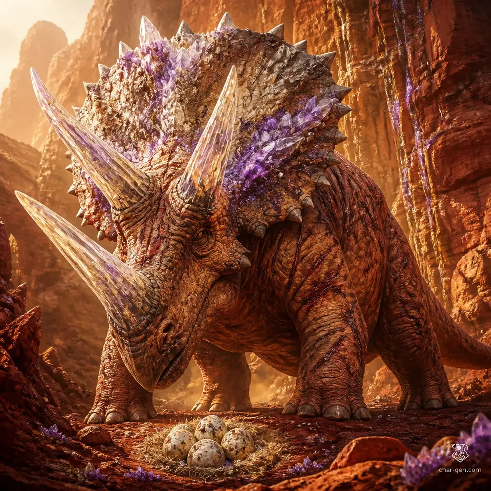 Stone-Head Matriarch - AI-generated fantasy Monster