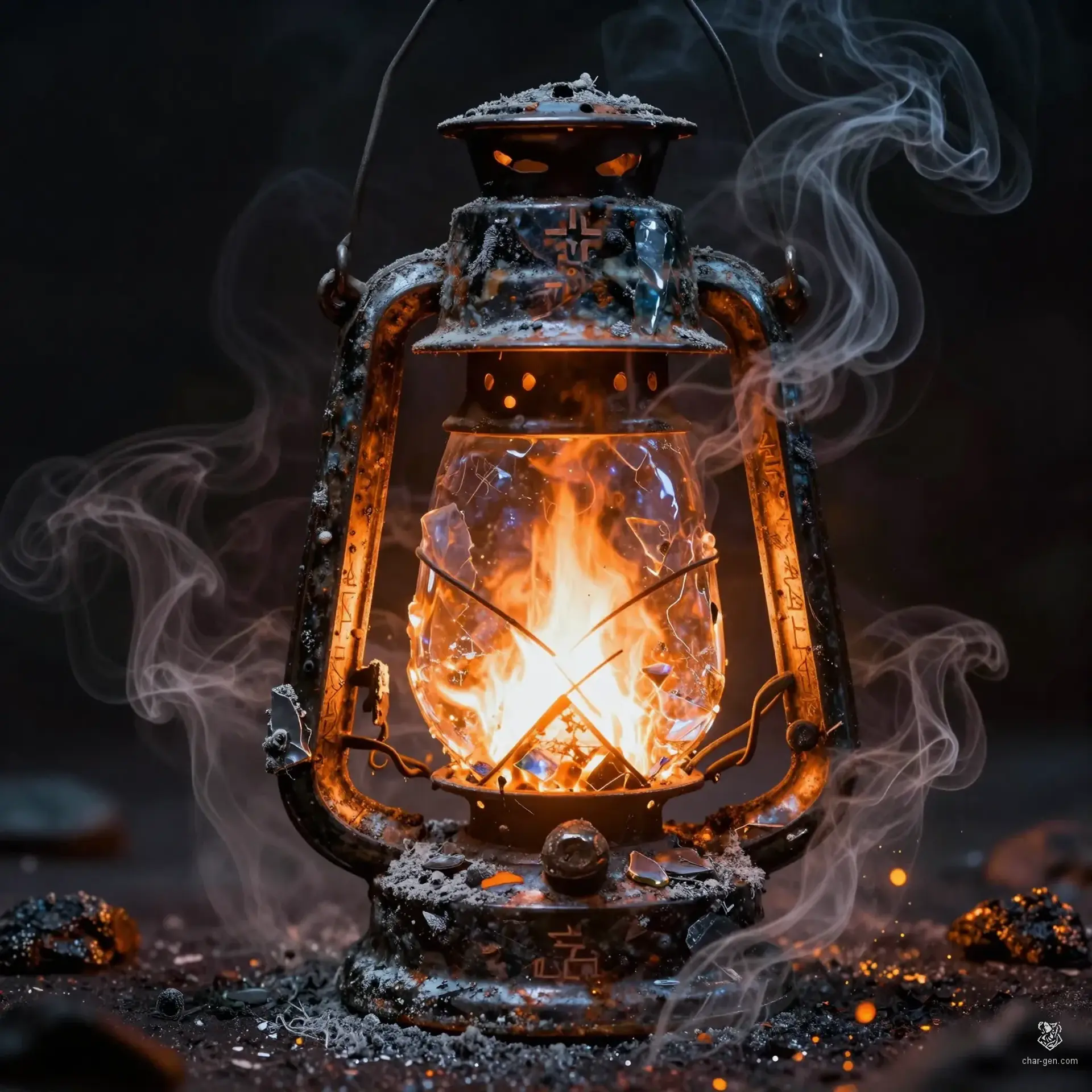 The Lantern of Ashes - AI-generated fantasy Magic Item