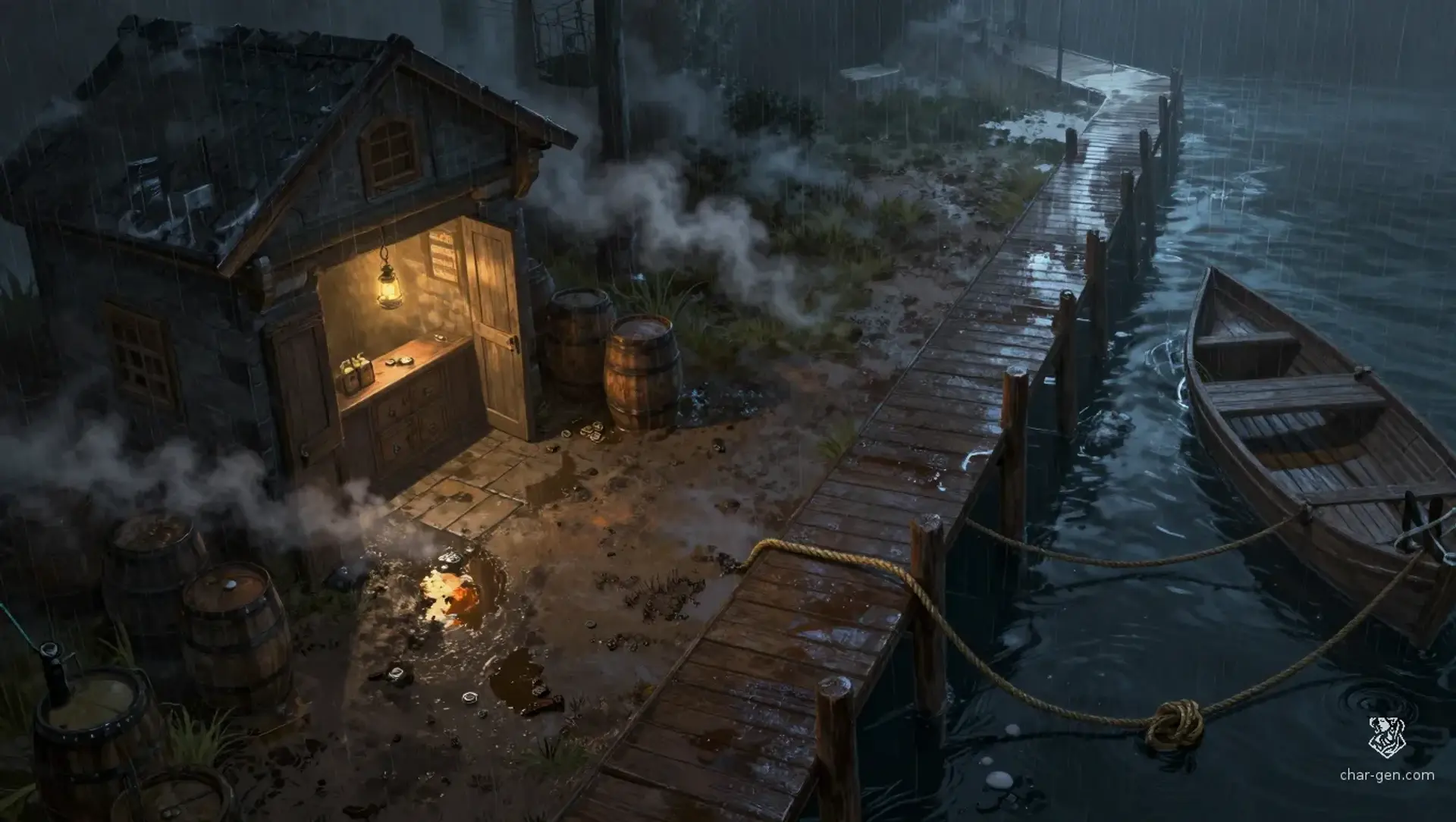Hold the Tollhouse Until the Ferry Clears - AI-generated fantasy Encounter