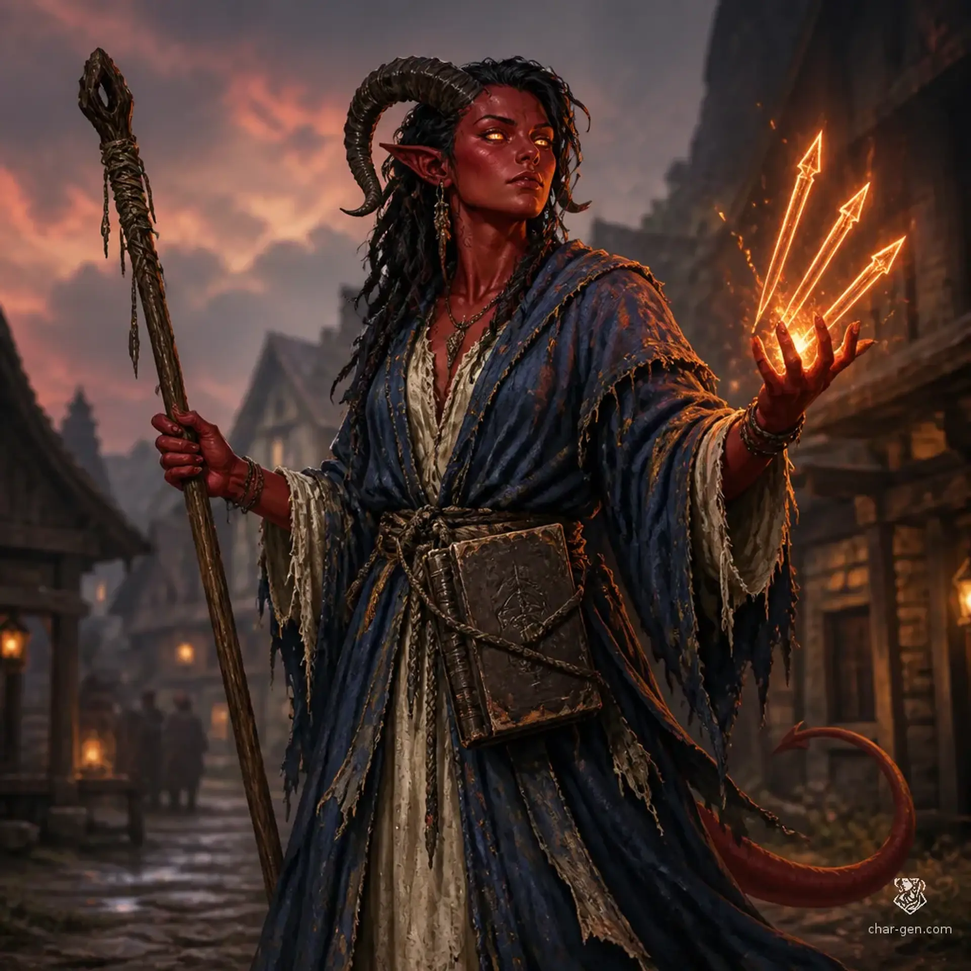 Akta Vesper - AI-generated fantasy Character