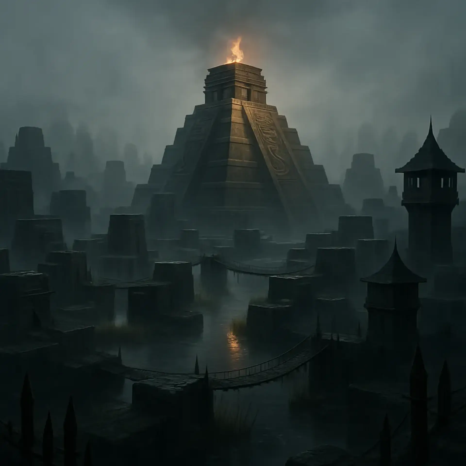 Ahmictlapitztoqui - AI-generated fantasy Settlement
