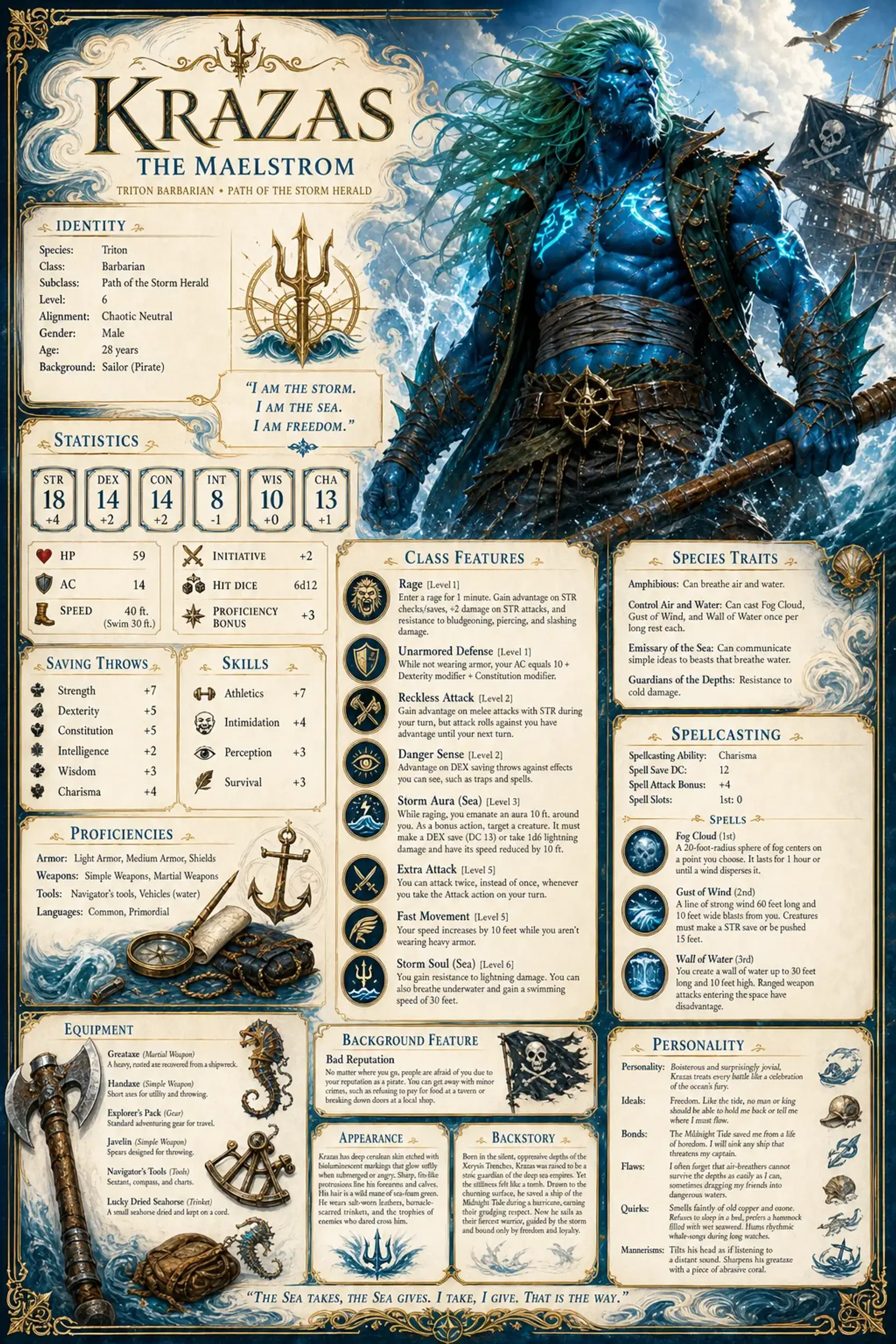 Character Sheet
