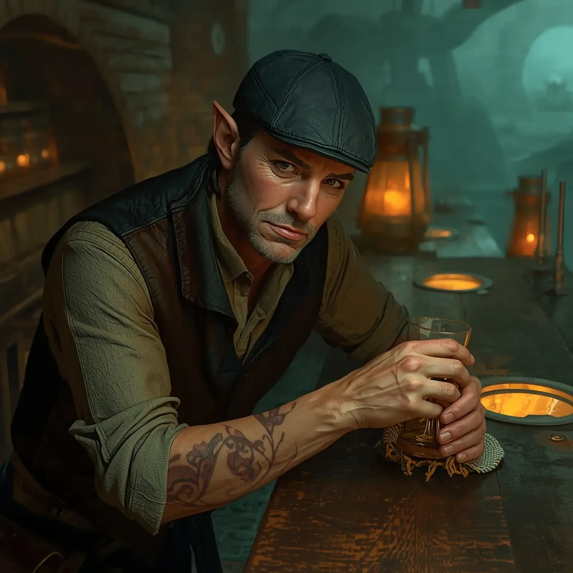 The Reedy Draught - AI-generated fantasy Tavern