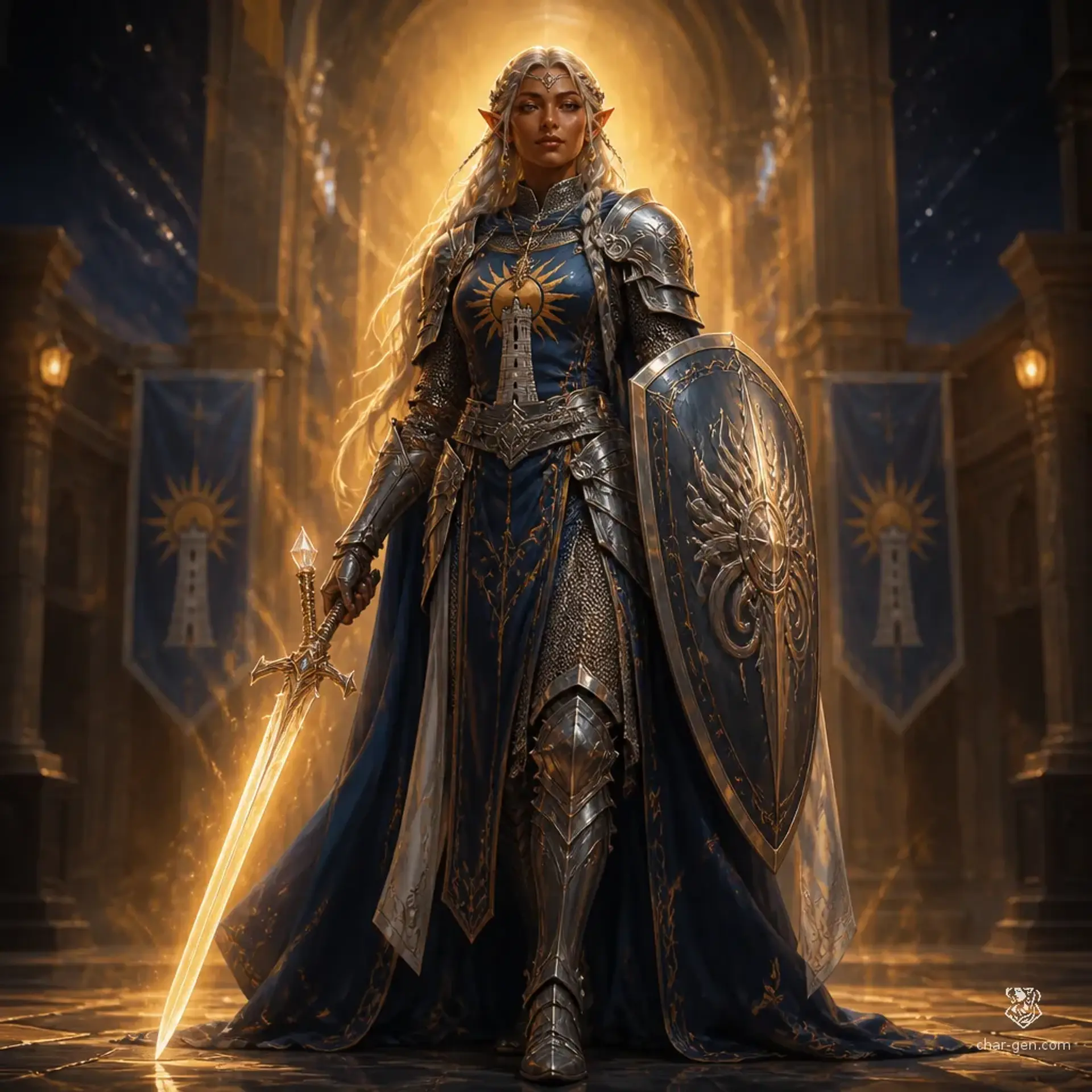 Saravae Selthariel - AI-generated fantasy Character