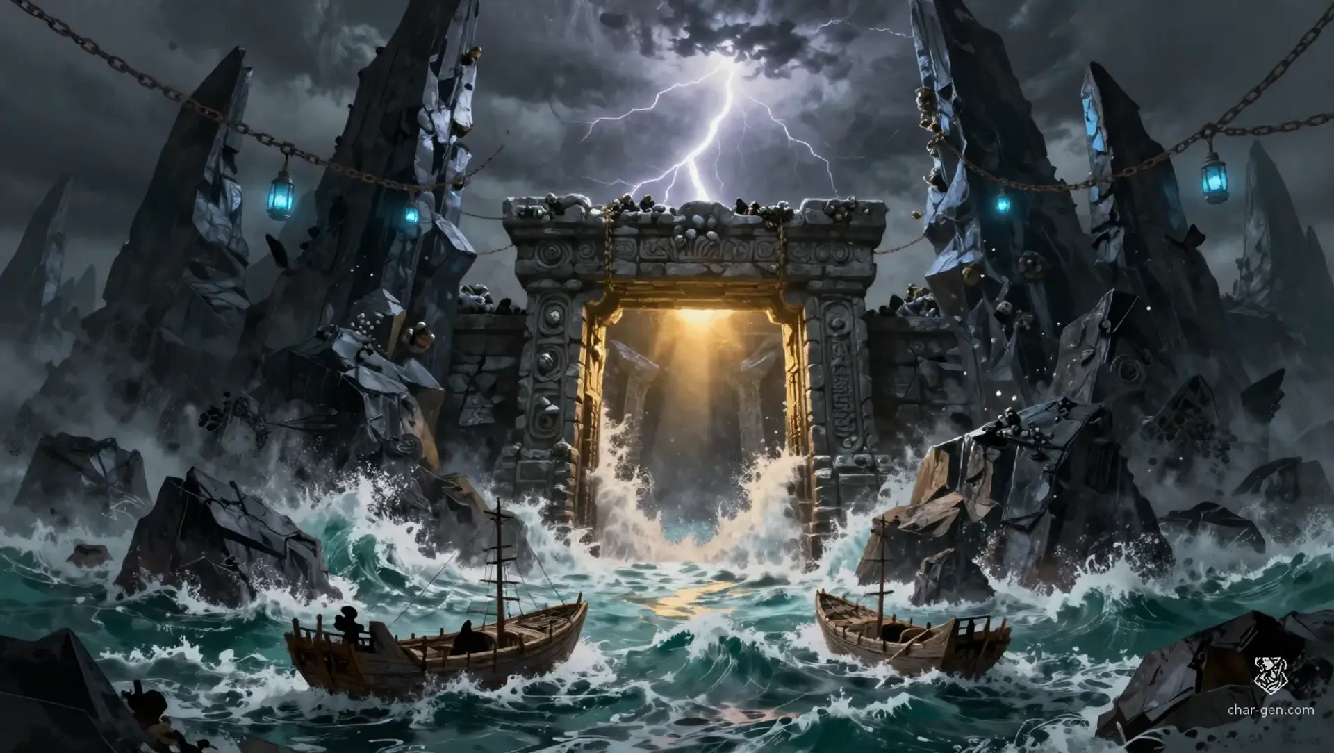 The Drowned Vault of Blackglass Reef - AI-generated fantasy Quest
